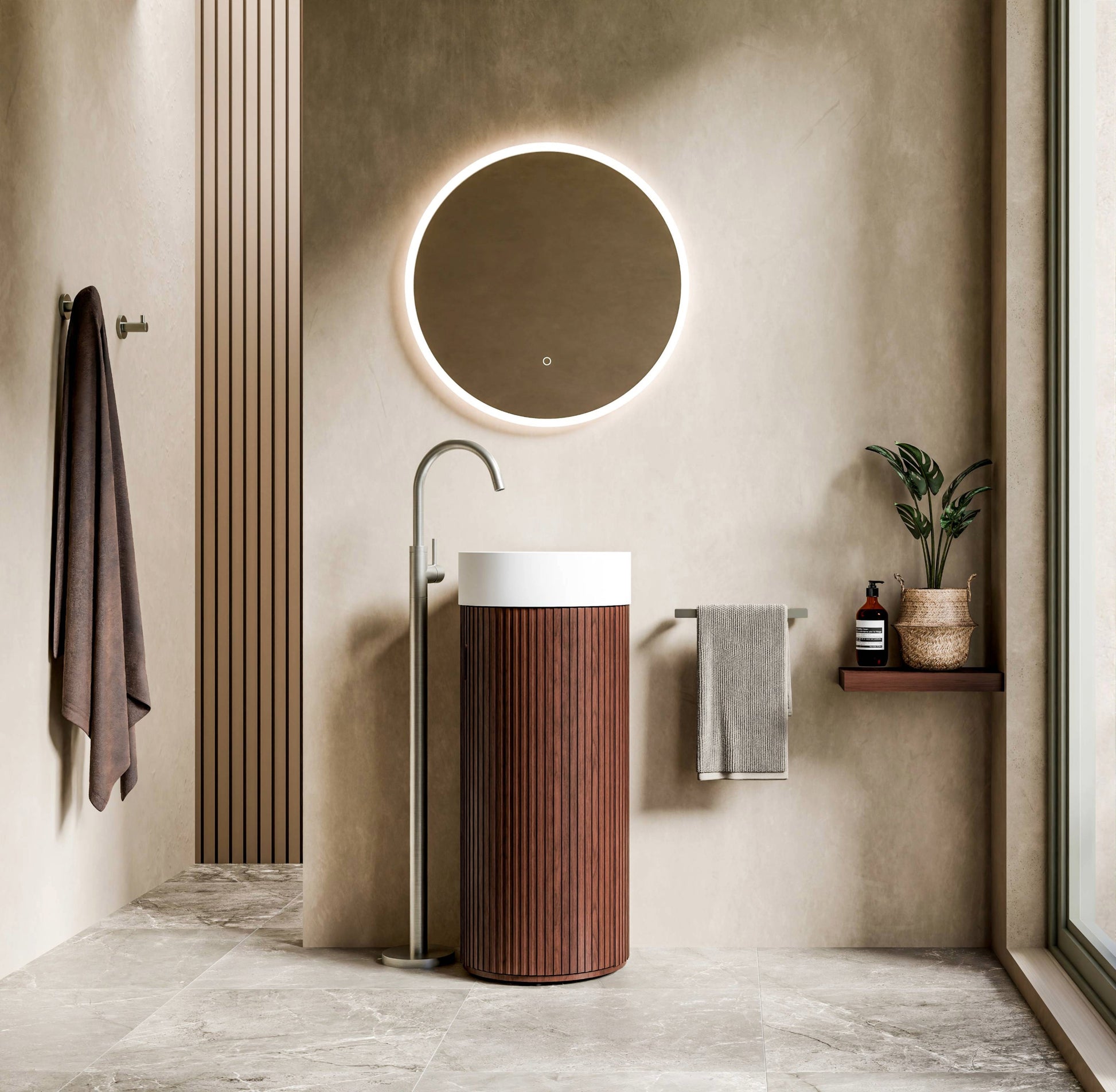 Code Sora Pedestal Vanity  | with Basin