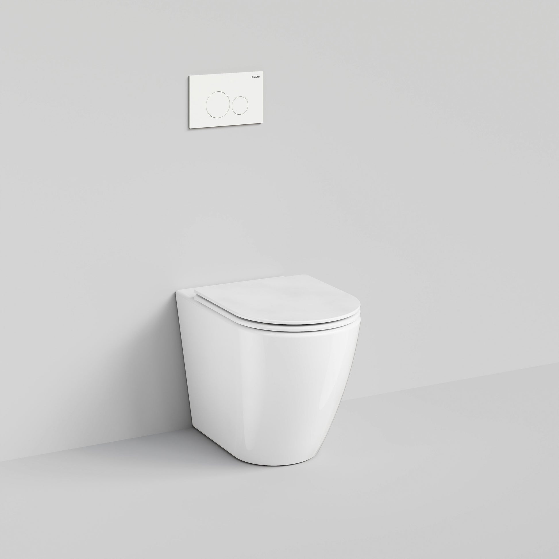 CODE FLOW TYPHOON INWALL TOILET SUITE | MATTE WHITE BUTTON