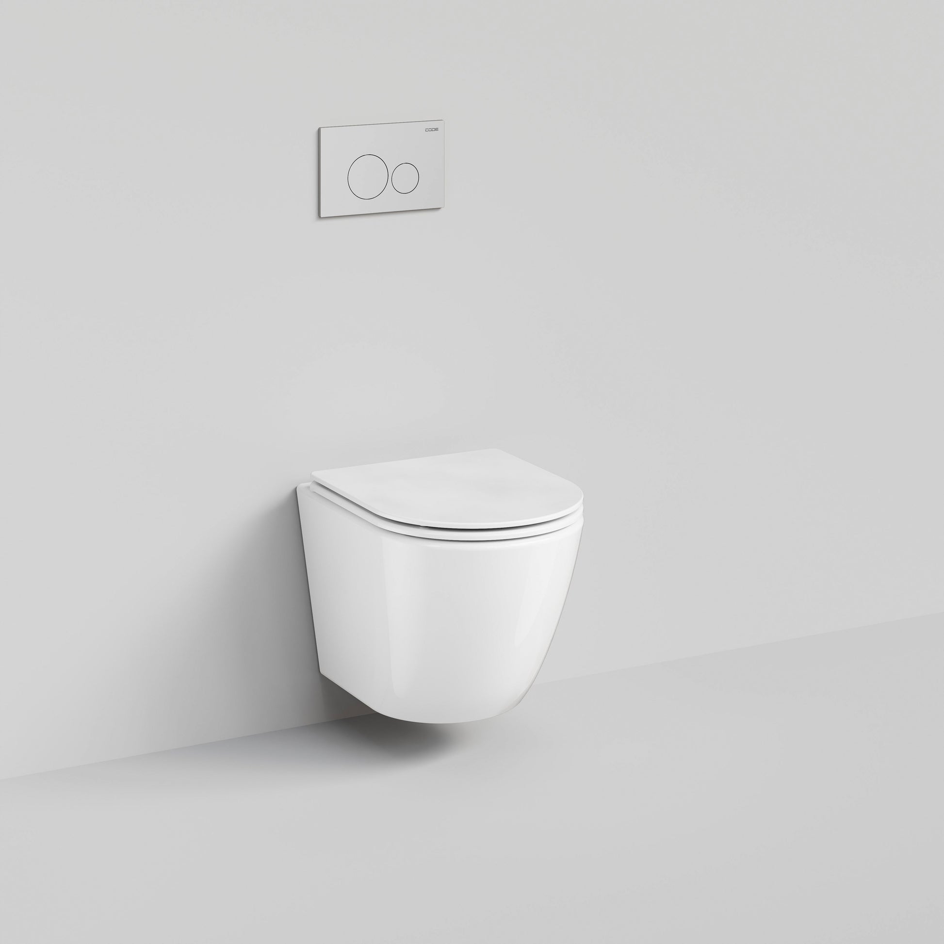 CODE FLOW TYPHOON WALL HUNG TOILET SUITE | CHROME BUTTON