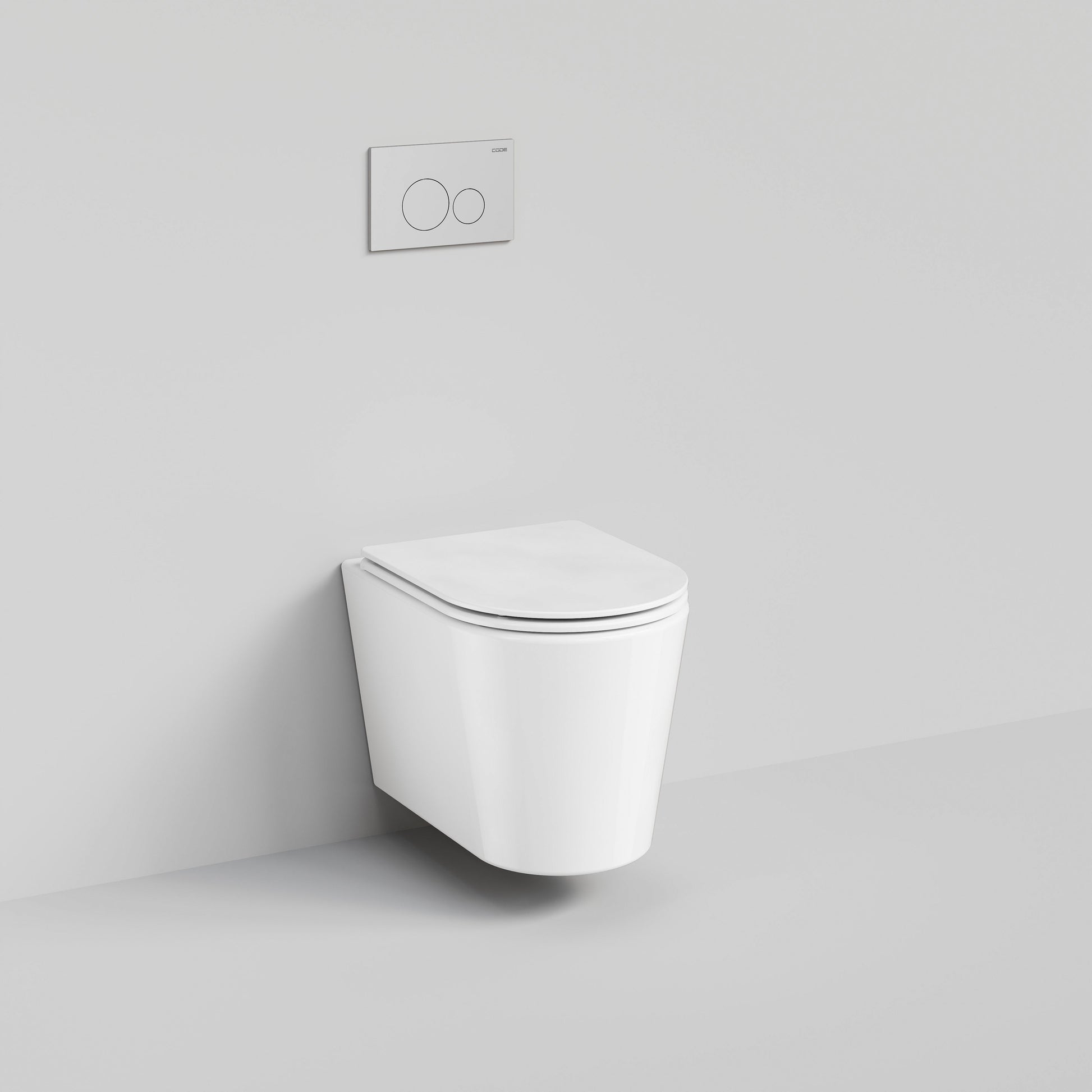 CODE PURE TYPHOON WALL HUNG TOILET SUITE x CHROME BUTTON