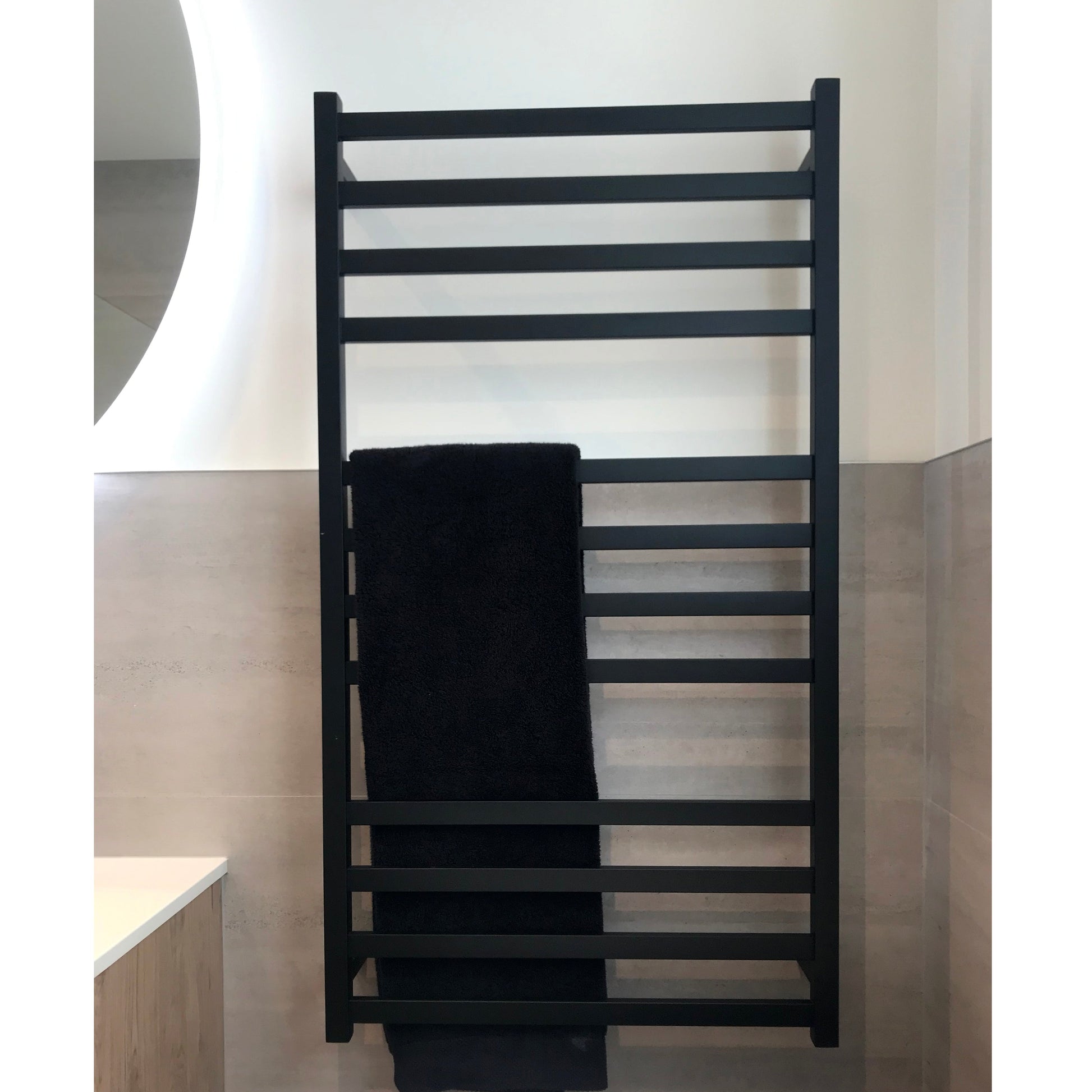 CODE SQUARE HEATED TOWEL LADDER 1200X650MM - 5 COLOURS