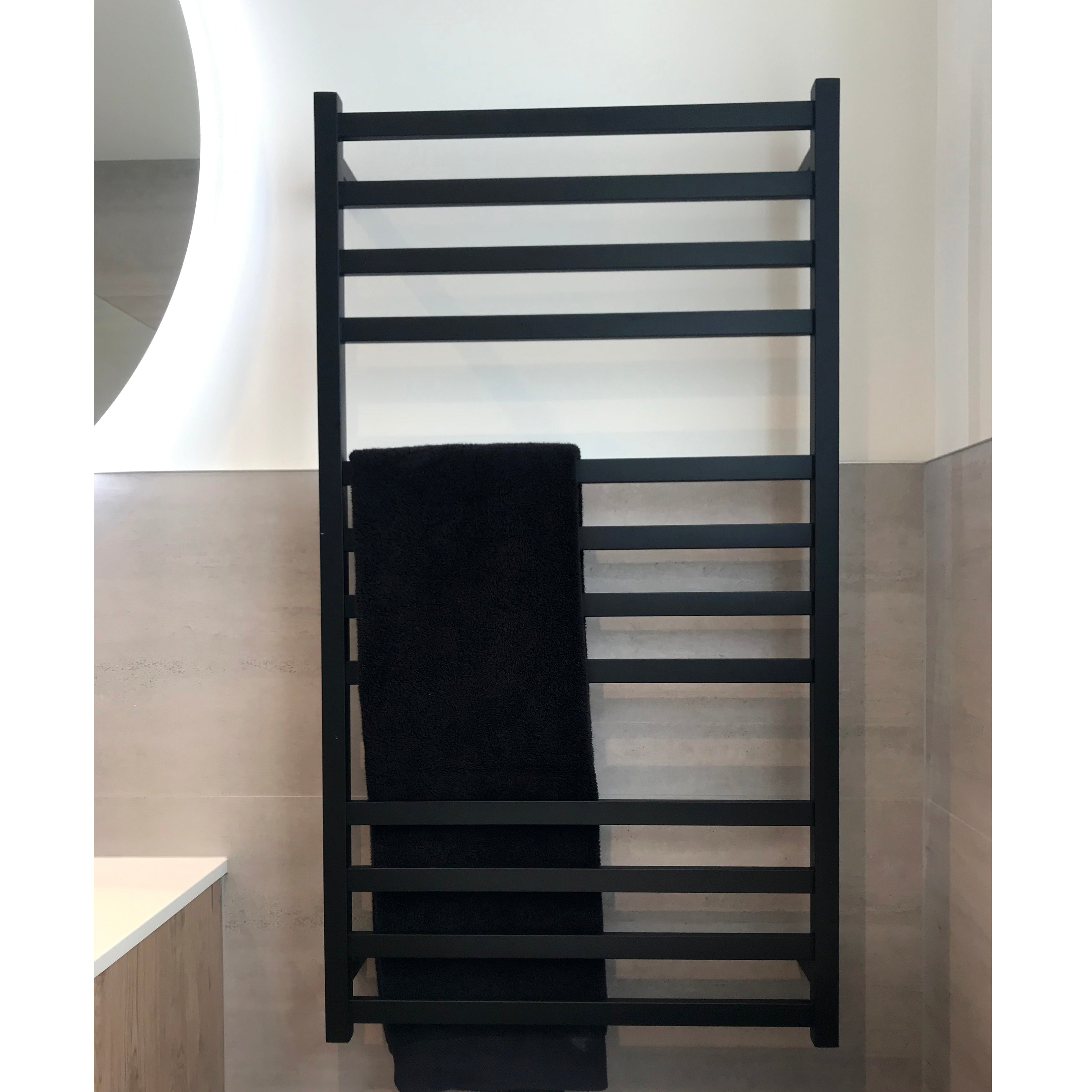 CODE SQUARE HEATED TOWEL LADDER 1200X650MM - 5 COLOURS