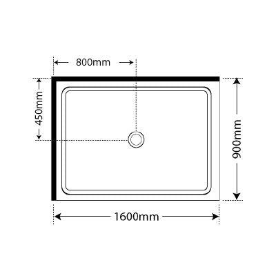 ELITE LUXURY SWING DOOR 2 SIDED SHOWER KITS - 2 COLOURS
