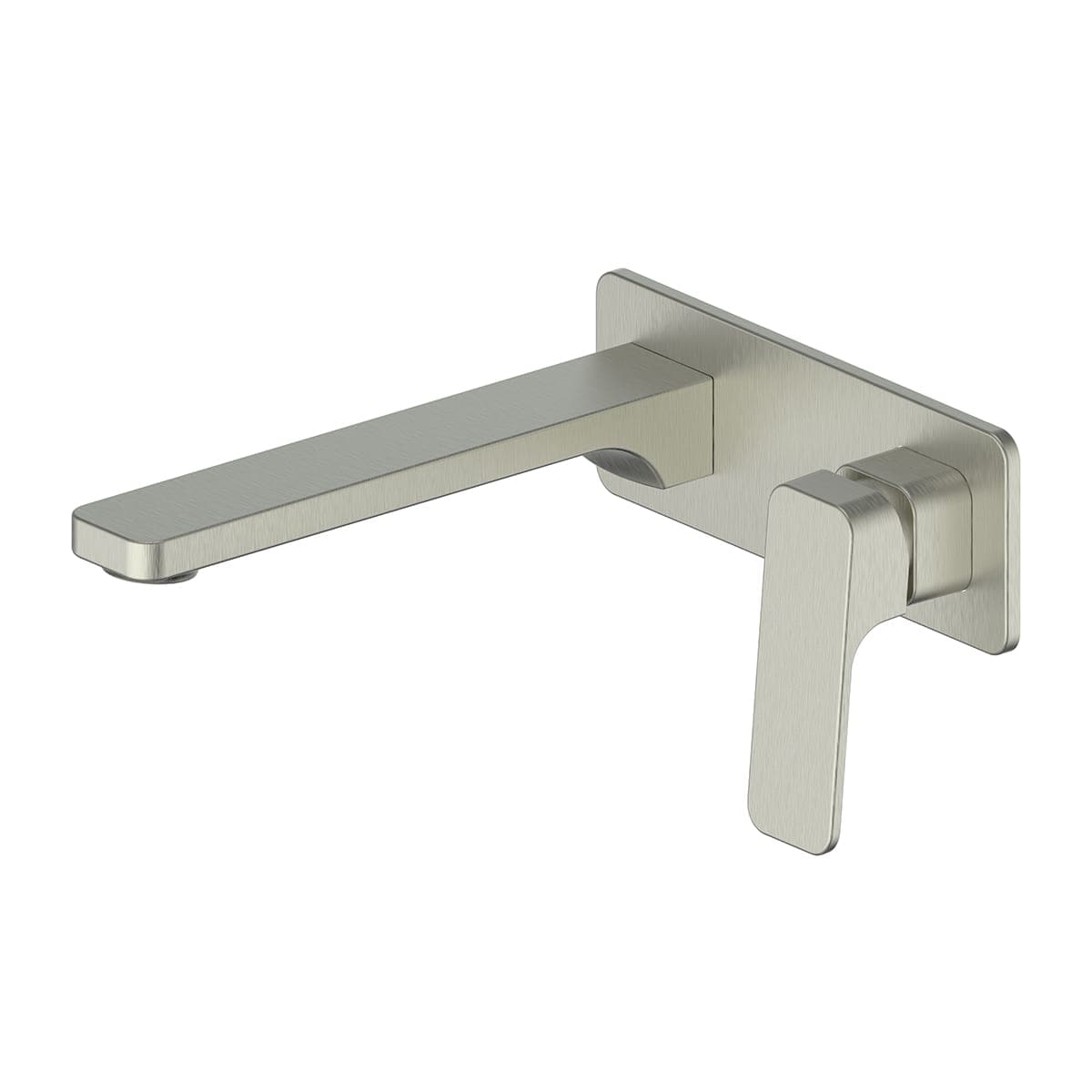 GREENS SWEPT WALL BASIN MIXER W/PLATE - 5 COLOURS
