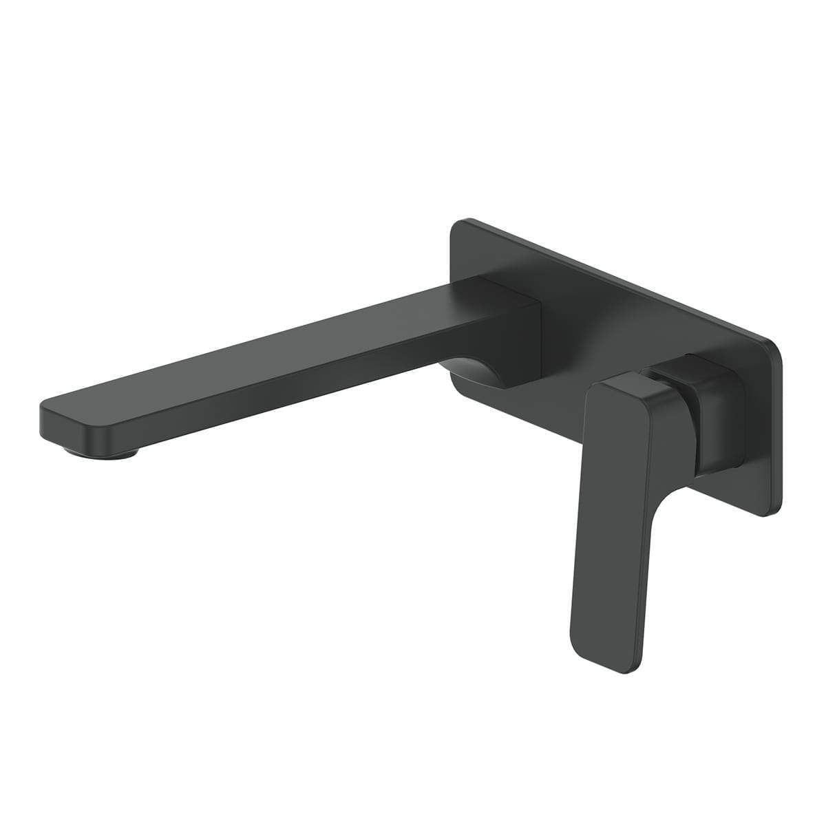 GREENS SWEPT WALL BASIN MIXER W/PLATE - 5 COLOURS