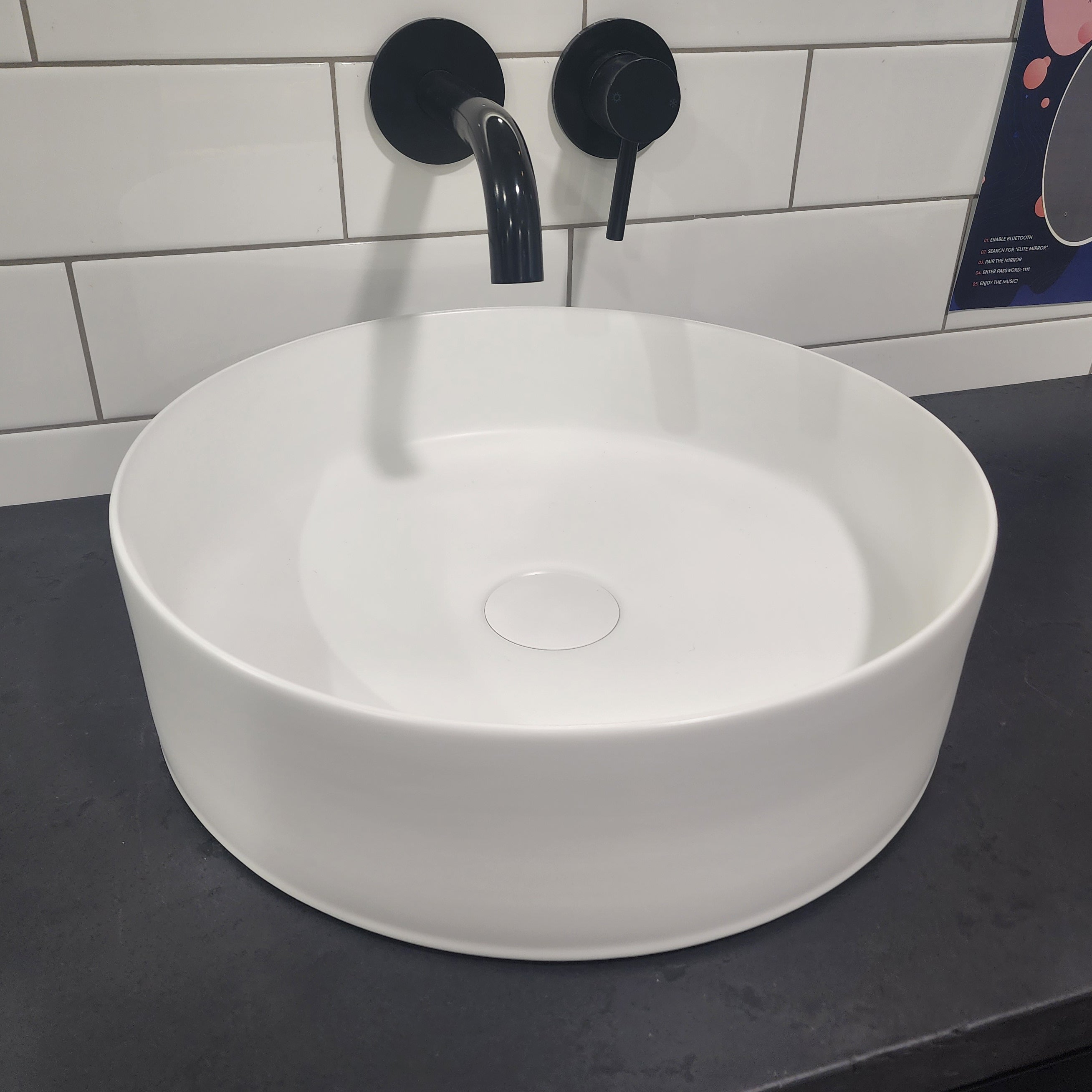 CODE PURE ROUND CERAMIC BASIN 400MM