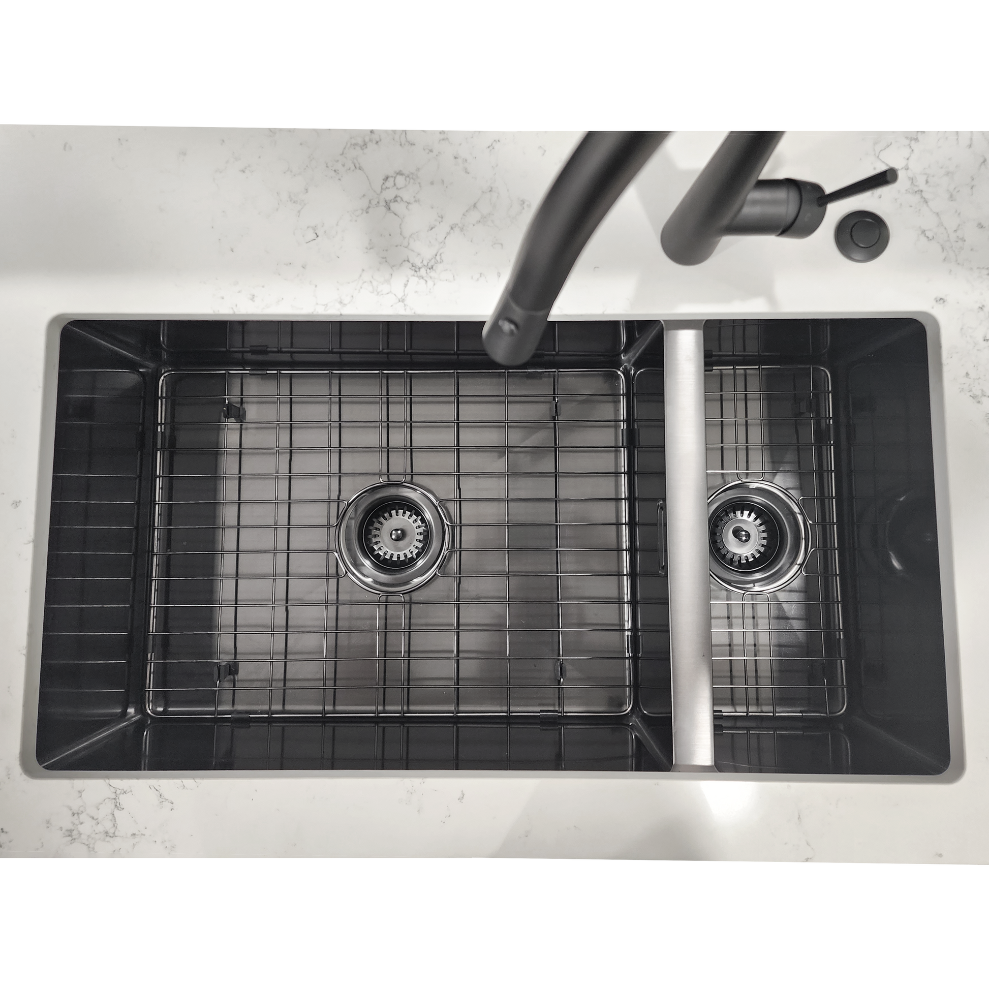 Code Aspen 650 (450+200) Double Bowl Sink