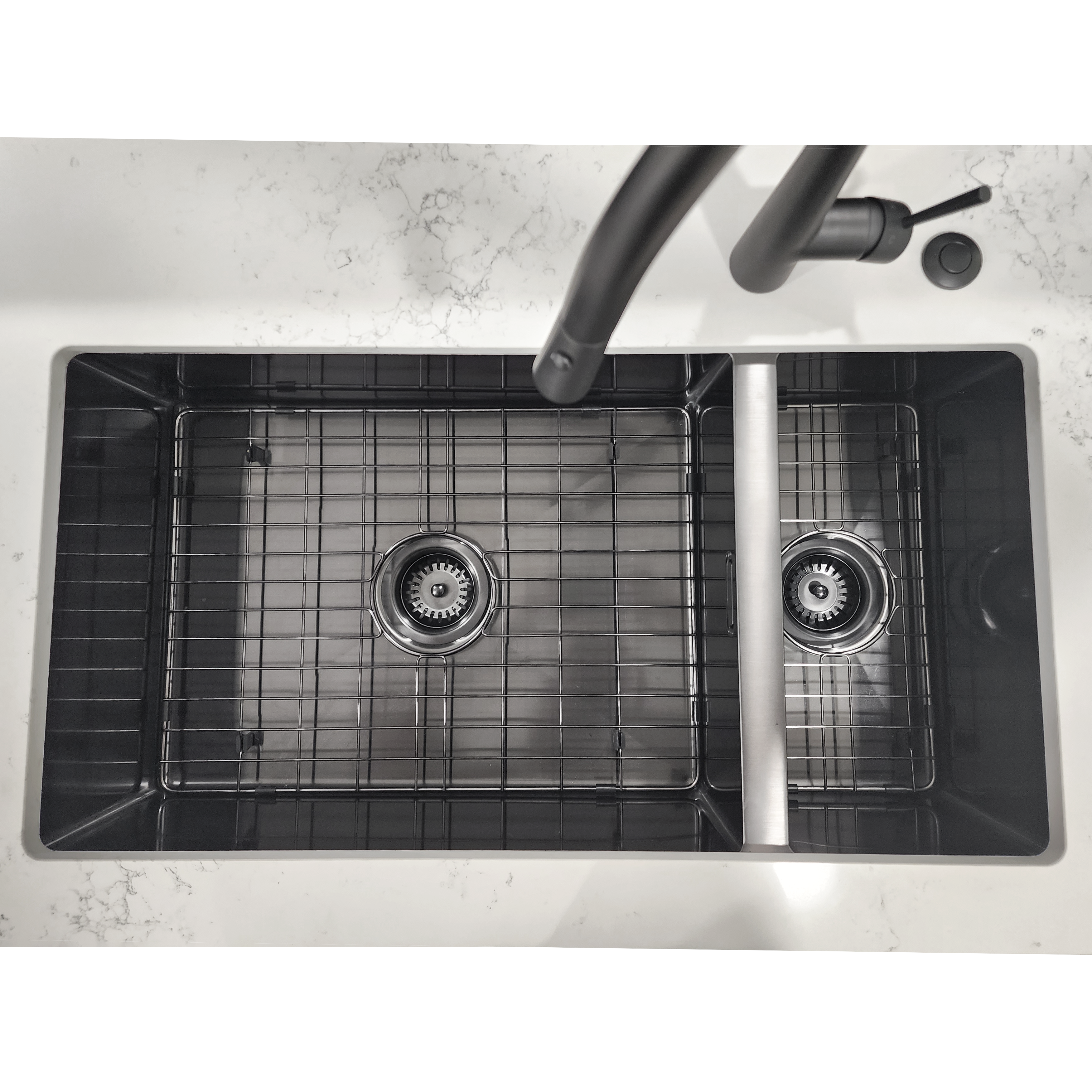 Code Aspen 650 (450+200) Double Bowl Sink