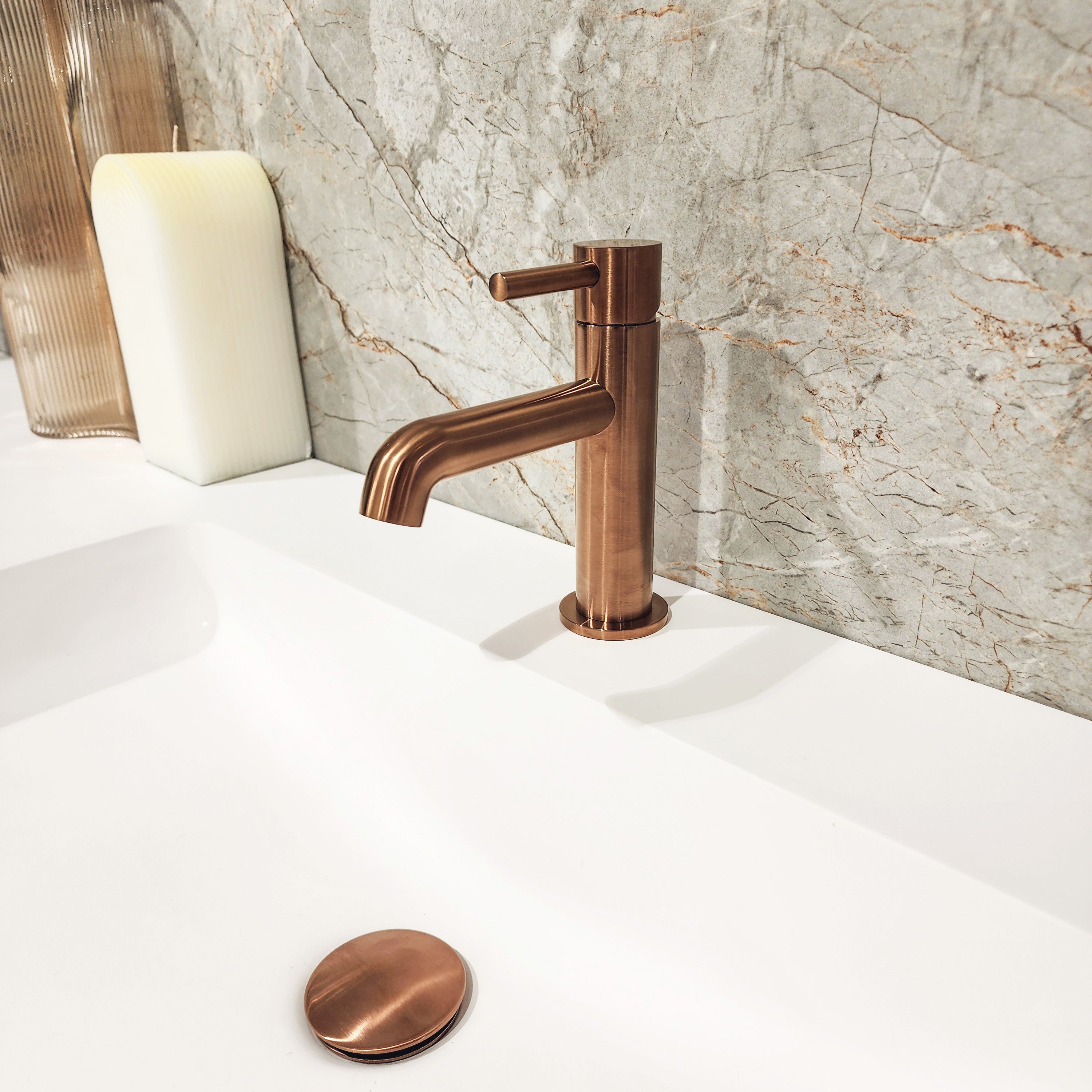 CODE DUSK BASIN MIXER BRUSHED COPPER