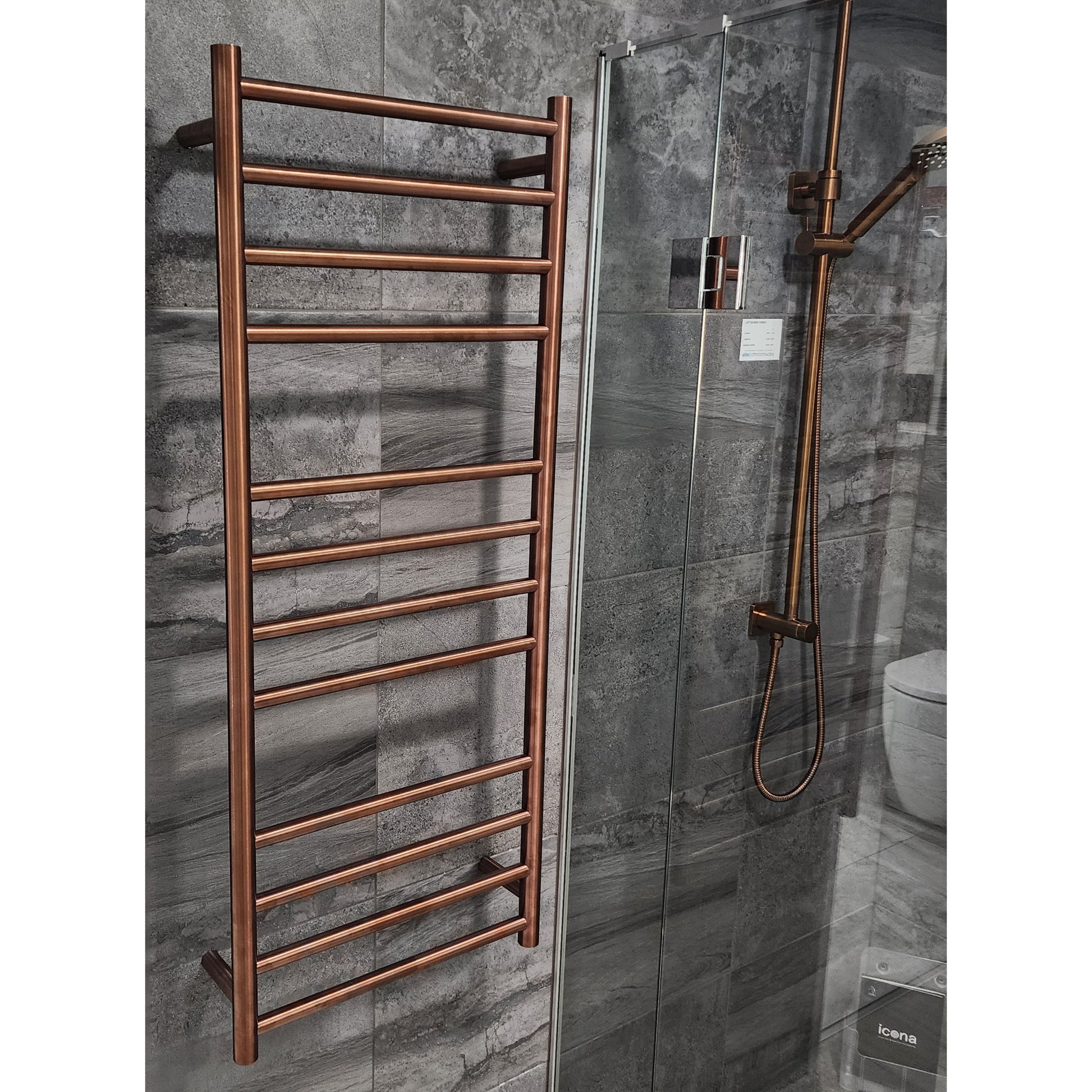 CODE ROUND HEATED TOWEL LADDERS 1200X500MM - 7 COLOURS