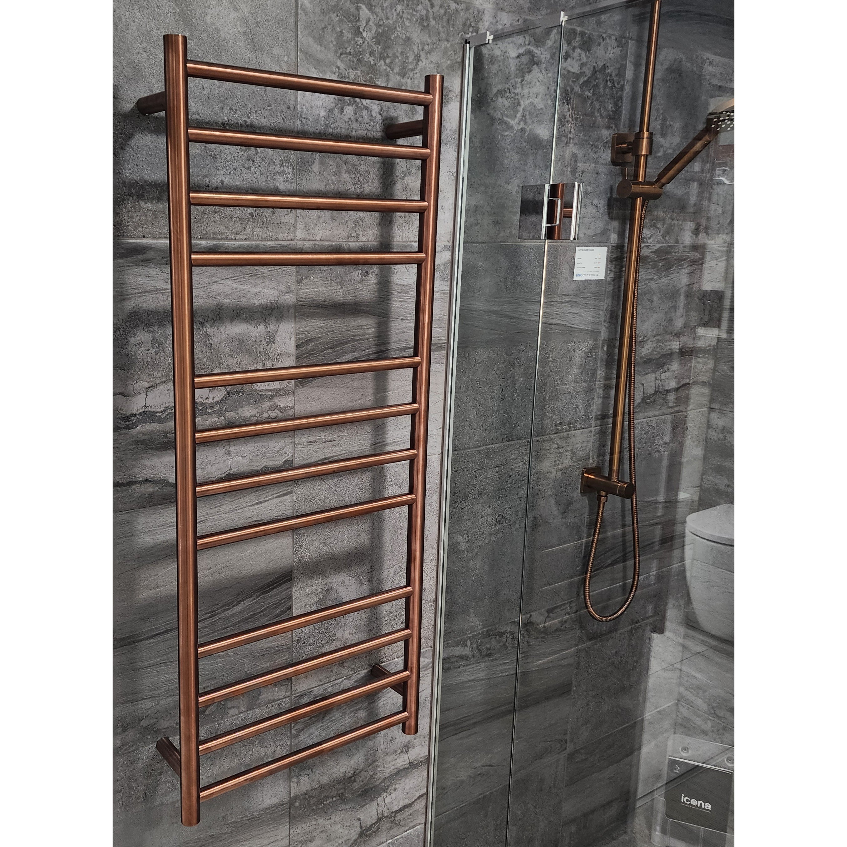 CODE ROUND HEATED TOWEL LADDERS 1200X500MM - 7 COLOURS