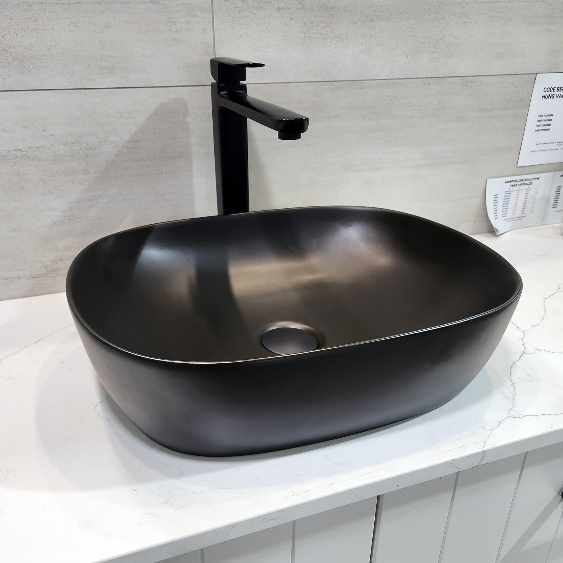 CODE PURE OVAL 470 CERAMIC VESSEL BASIN RANGE