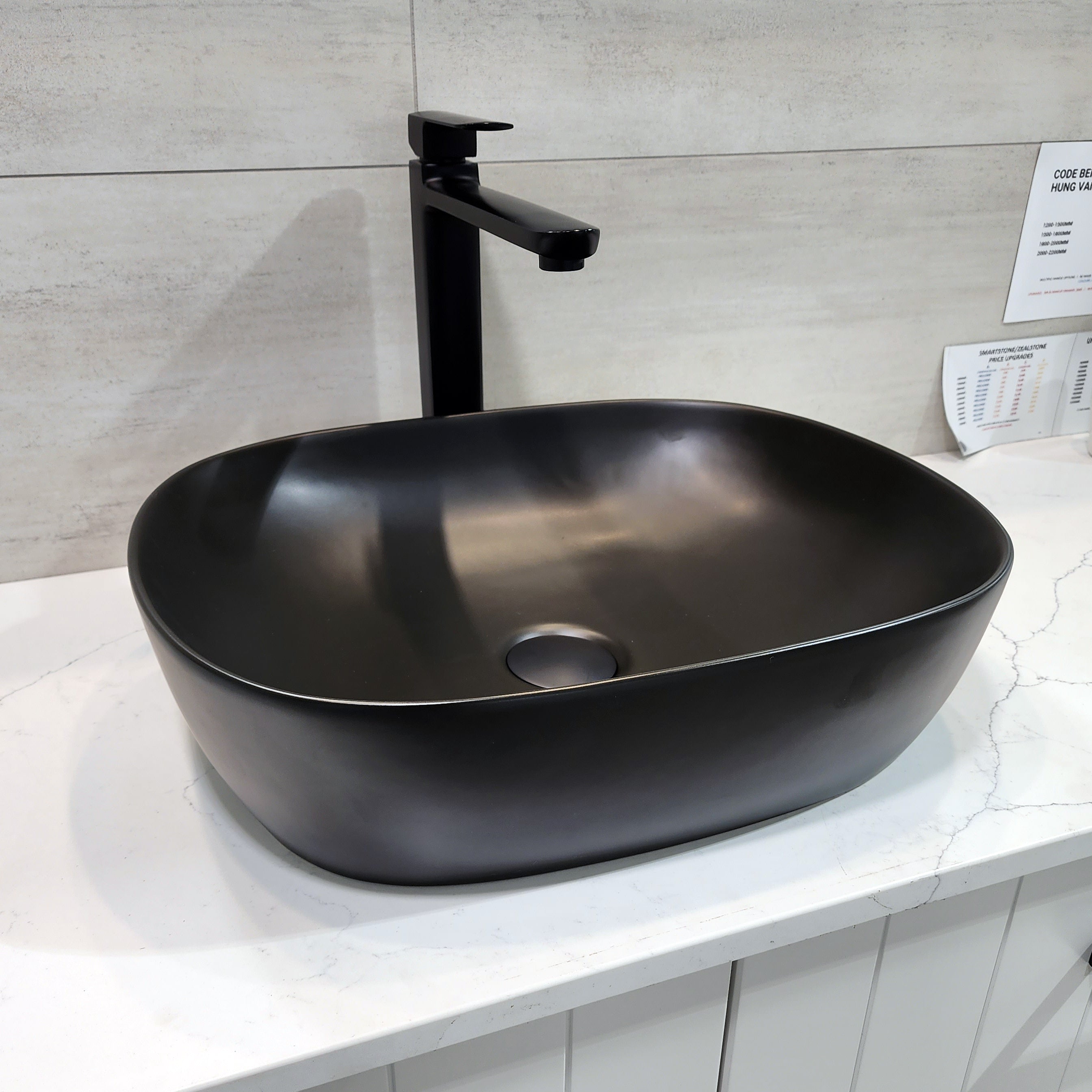 CODE PURE OVAL 470 CERAMIC VESSEL BASIN RANGE