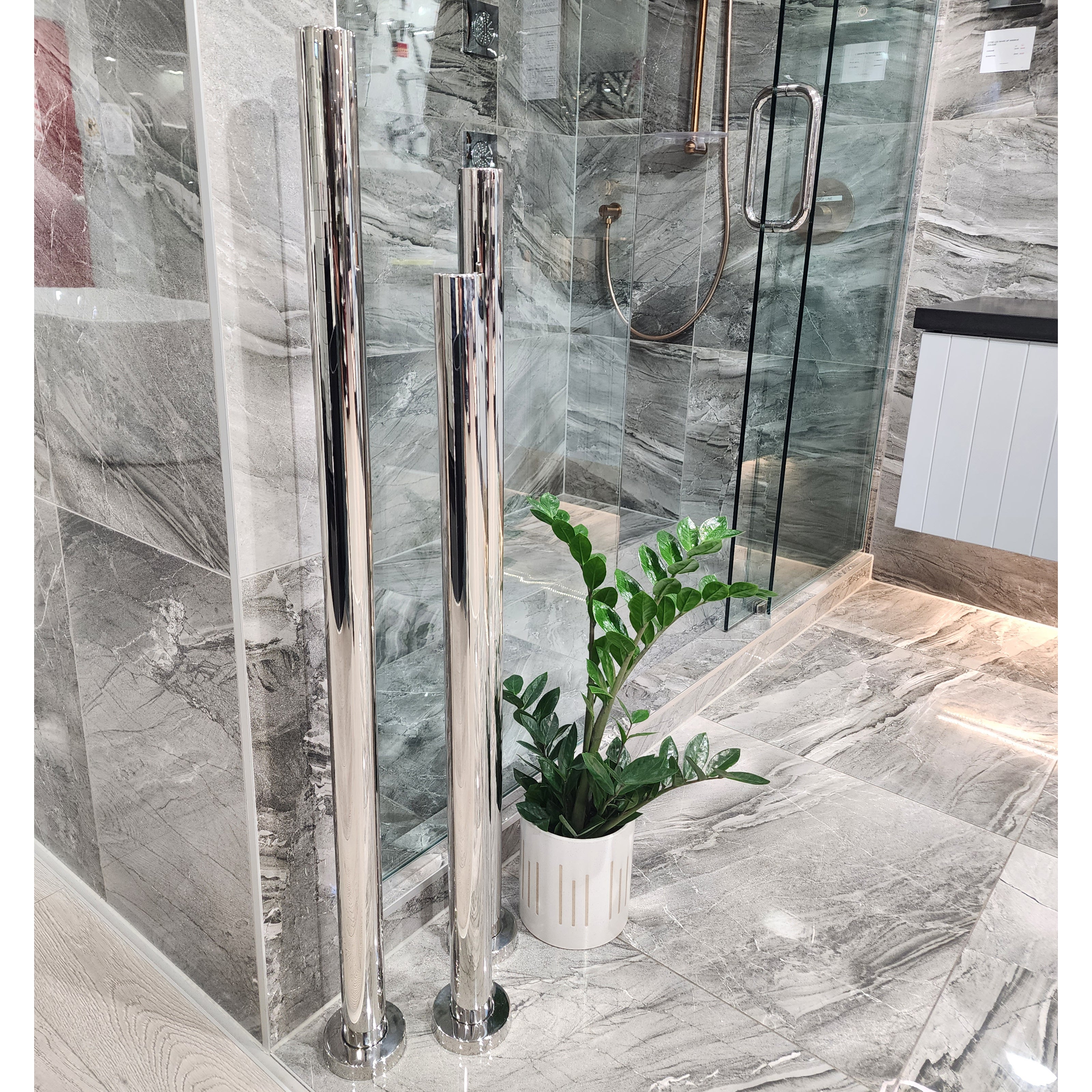 CODE PURE FREESTANDING HEATED TOWEL RAIL 1100MM - 7 COLOURS