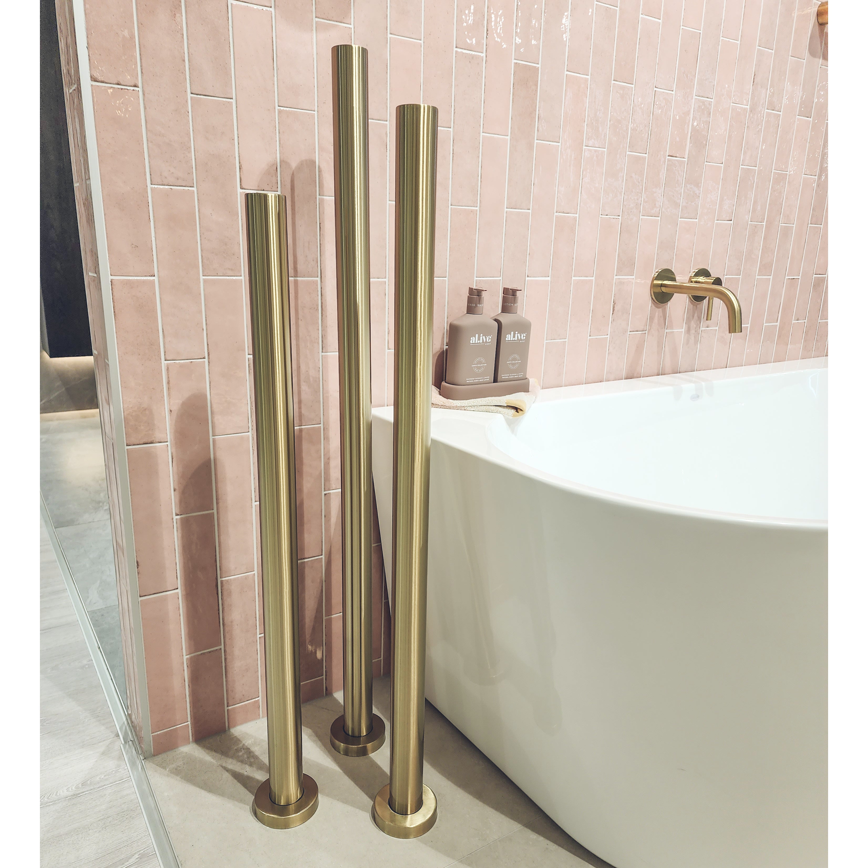 CODE PURE FREESTANDING HEATED TOWEL RAIL 900MM - 7 COLOURS