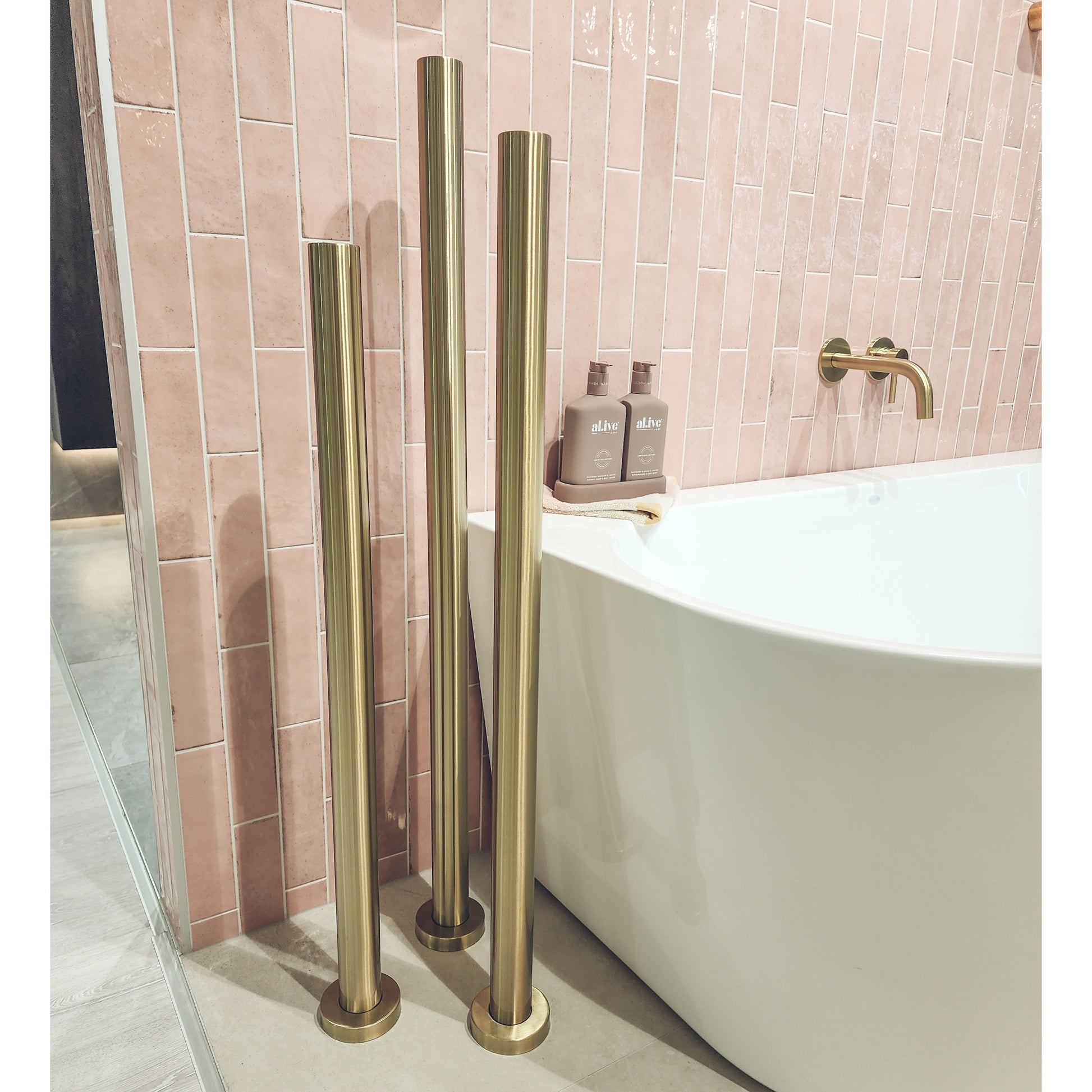 CODE PURE FREESTANDING HEATED TOWEL RAIL 1100MM - 7 COLOURS