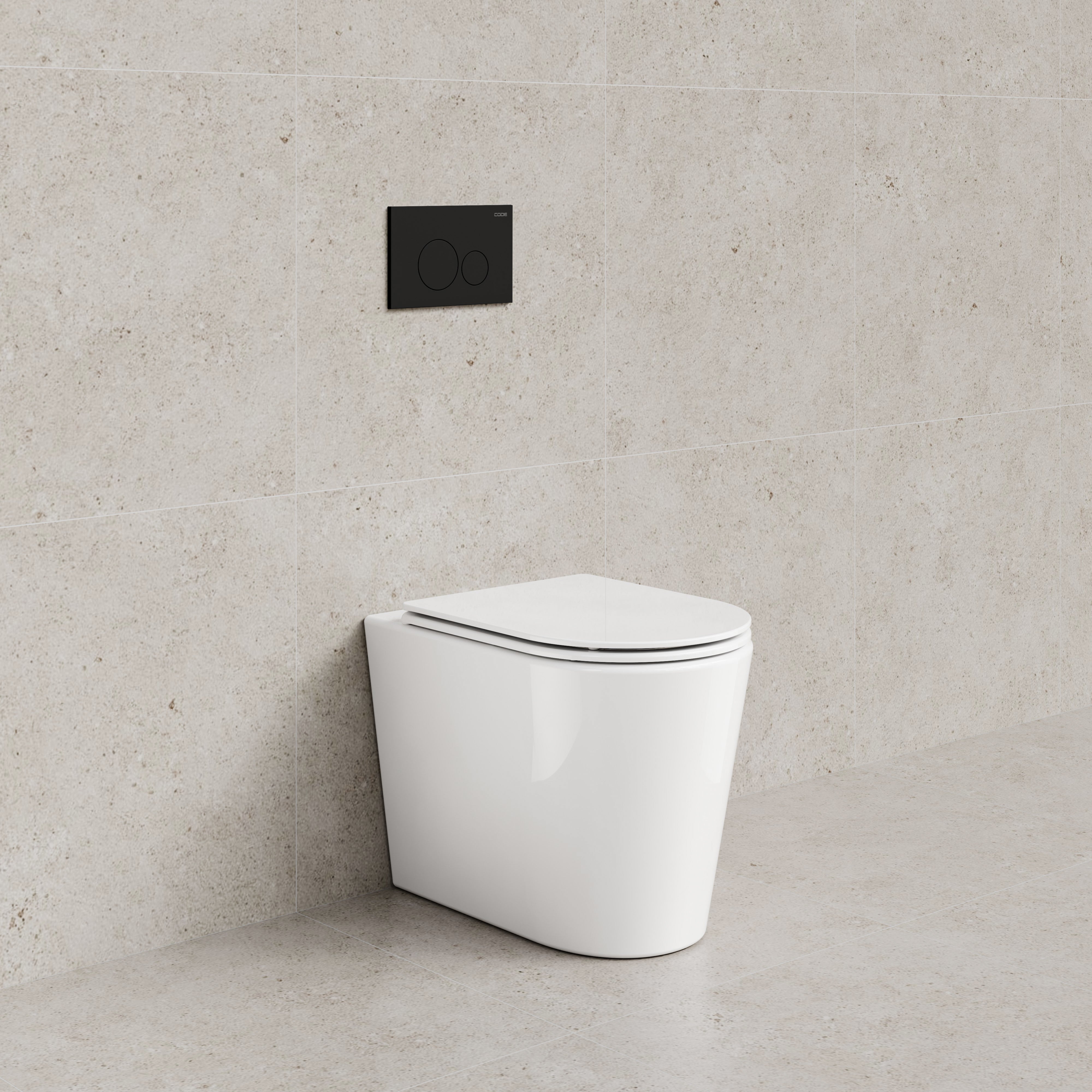 CODE PURE TYPHOON INWALL TOILET SUITE | MATTE BLACK BUTTON