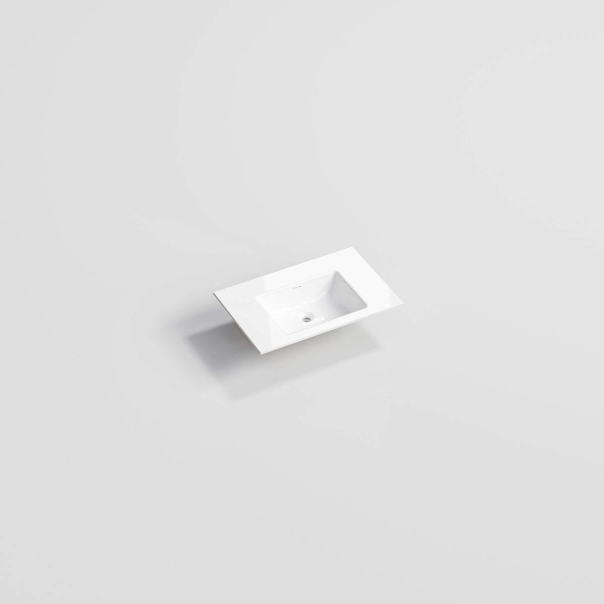 Pavia 750 single bowl gloss white vanity basin top