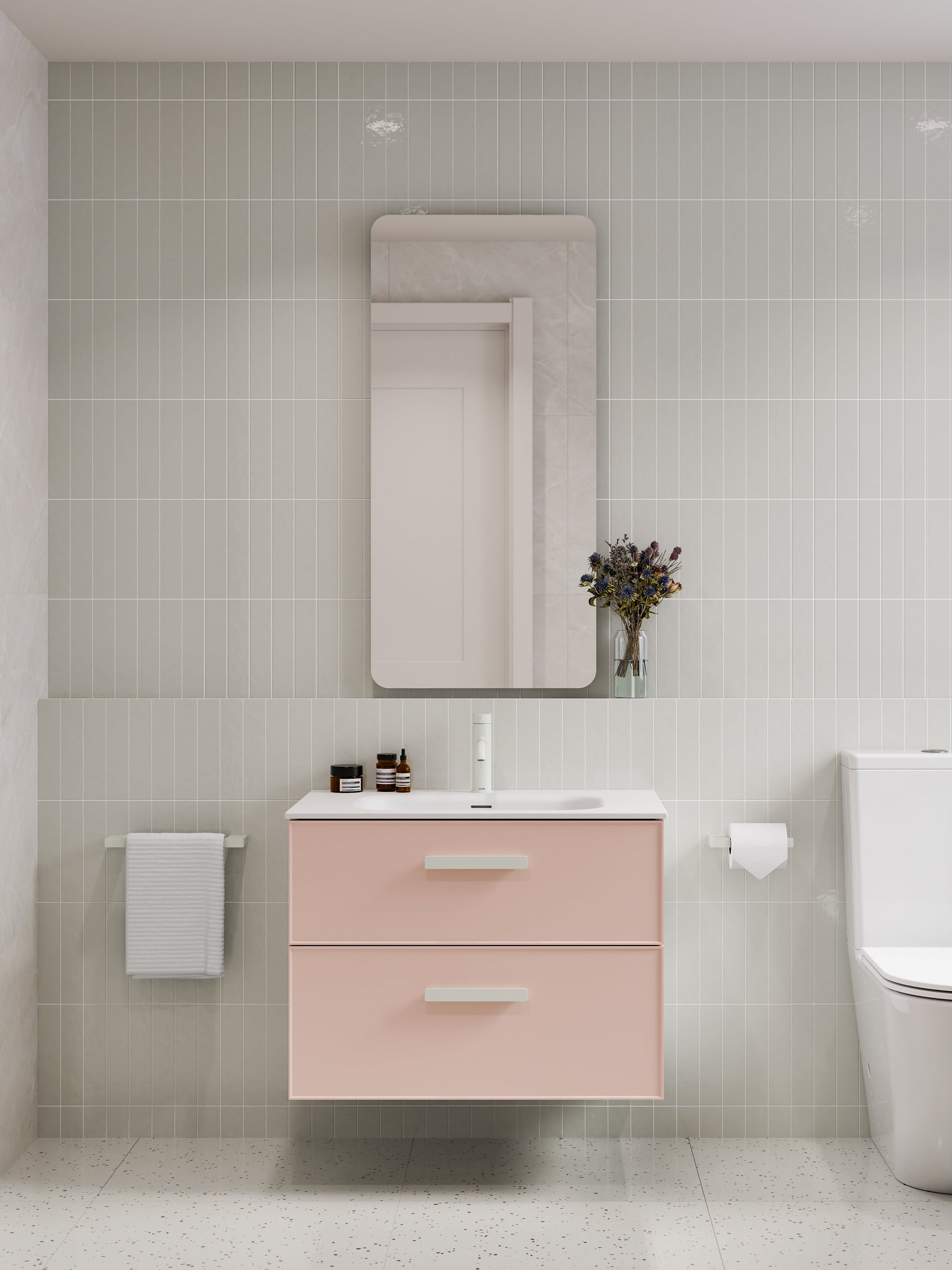 Lineare 750 Vanity | Double Drawer | Navarra Sink | Axel Front
