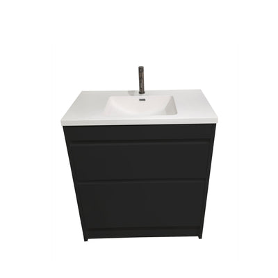 Code Neo 900 2 Drawer Floorstanding Vanity Range - Black