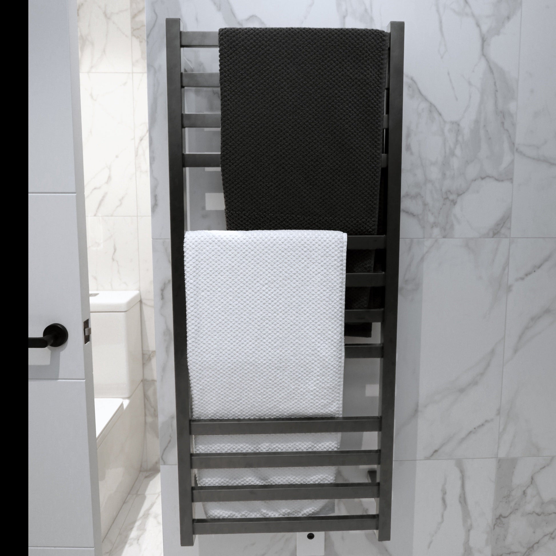 CODE SQUARE HEATED TOWEL LADDERS 1200X500MM - 5 COLOURS