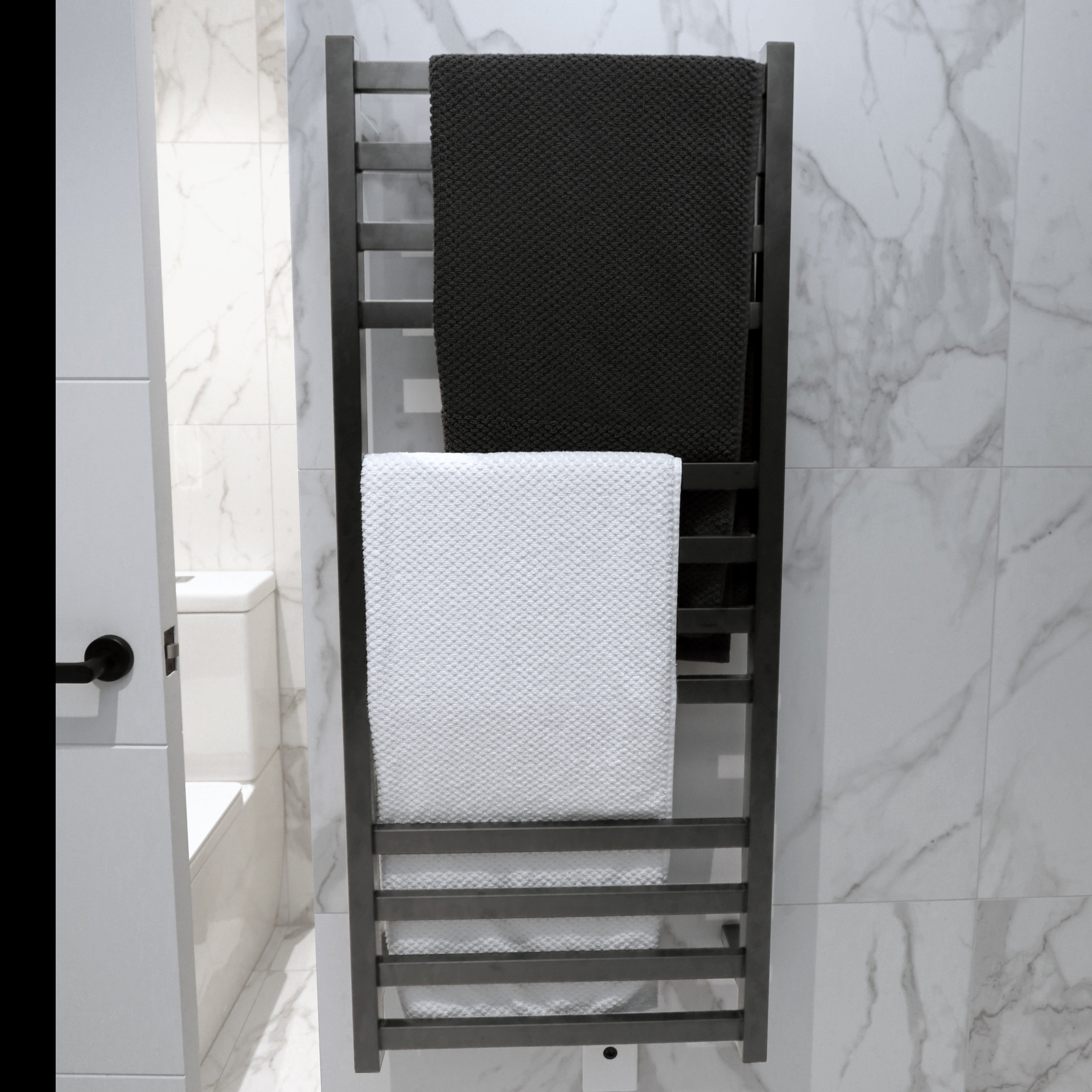 CODE SQUARE HEATED TOWEL LADDERS 1200X500MM - 5 COLOURS