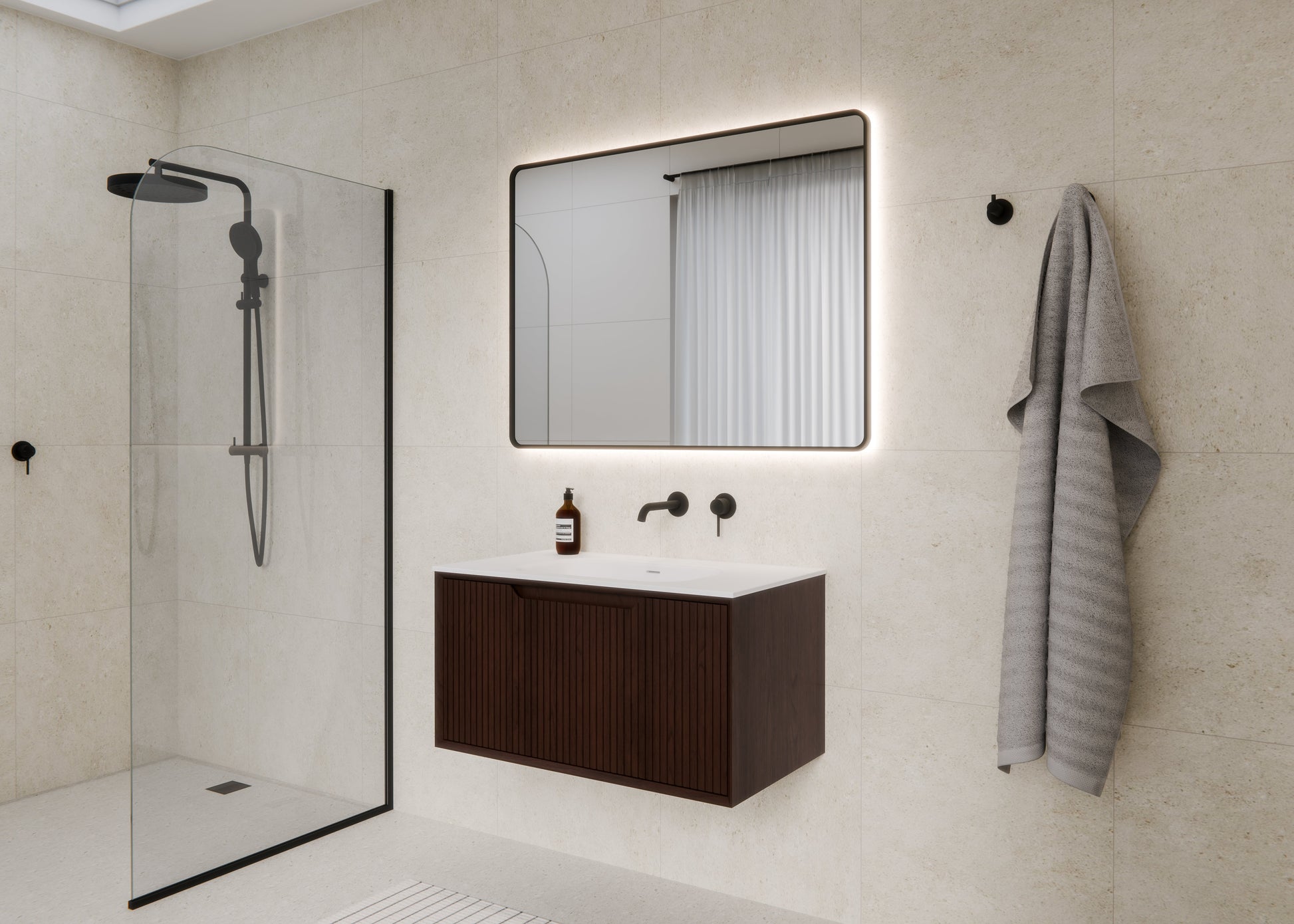 Code Aria 900 Wall Hung Vanity | Inset Basin