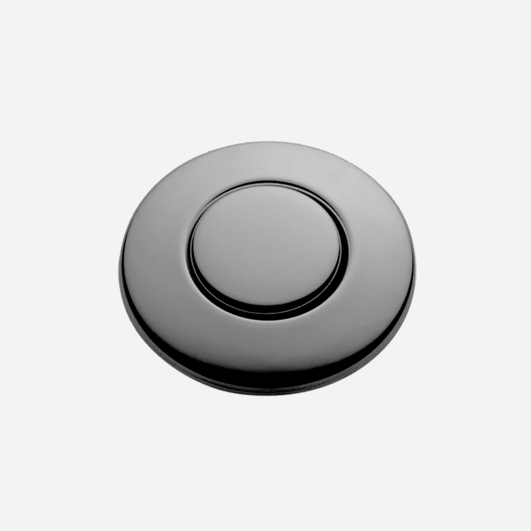 Universal air switch button kit with 46mm cover in a brushed finish