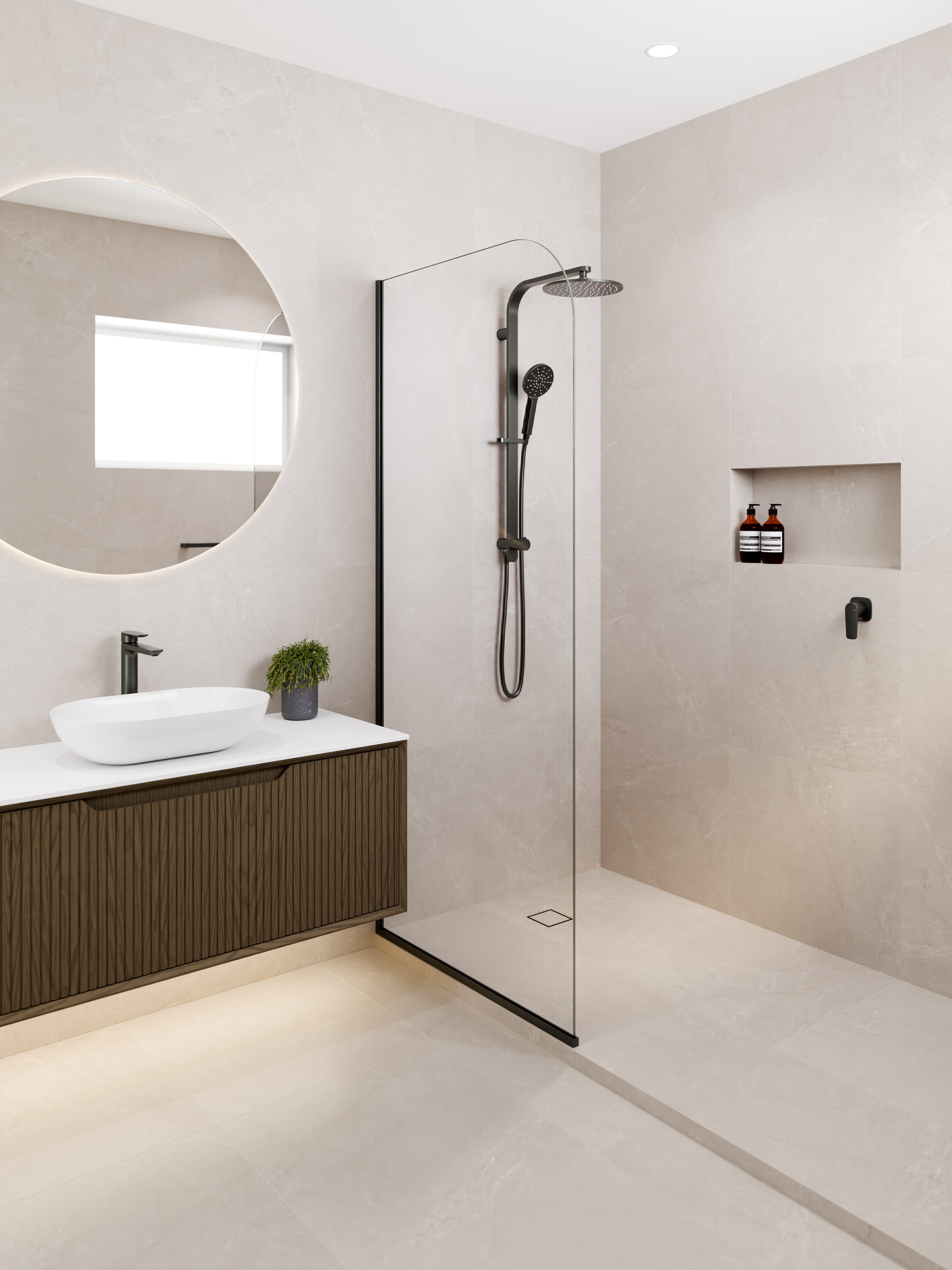 Code Aria 1200 Wall Hung Vanity | Inset Basin