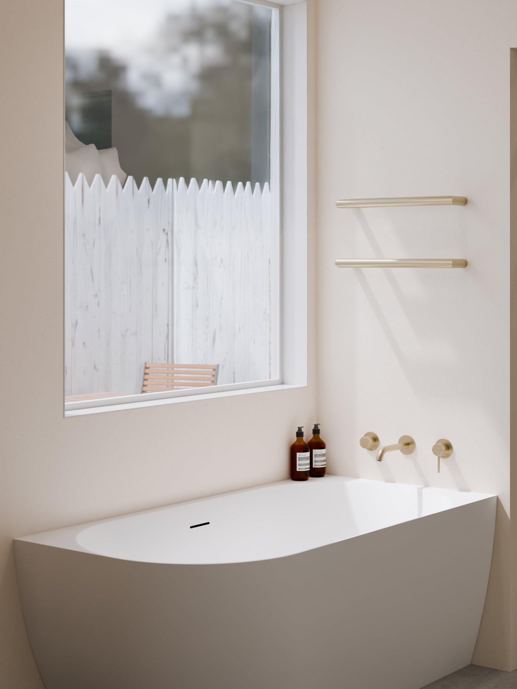 CODE ARC 632MM ROUND HEATED TOWEL RAILS - 8 COLOURS
