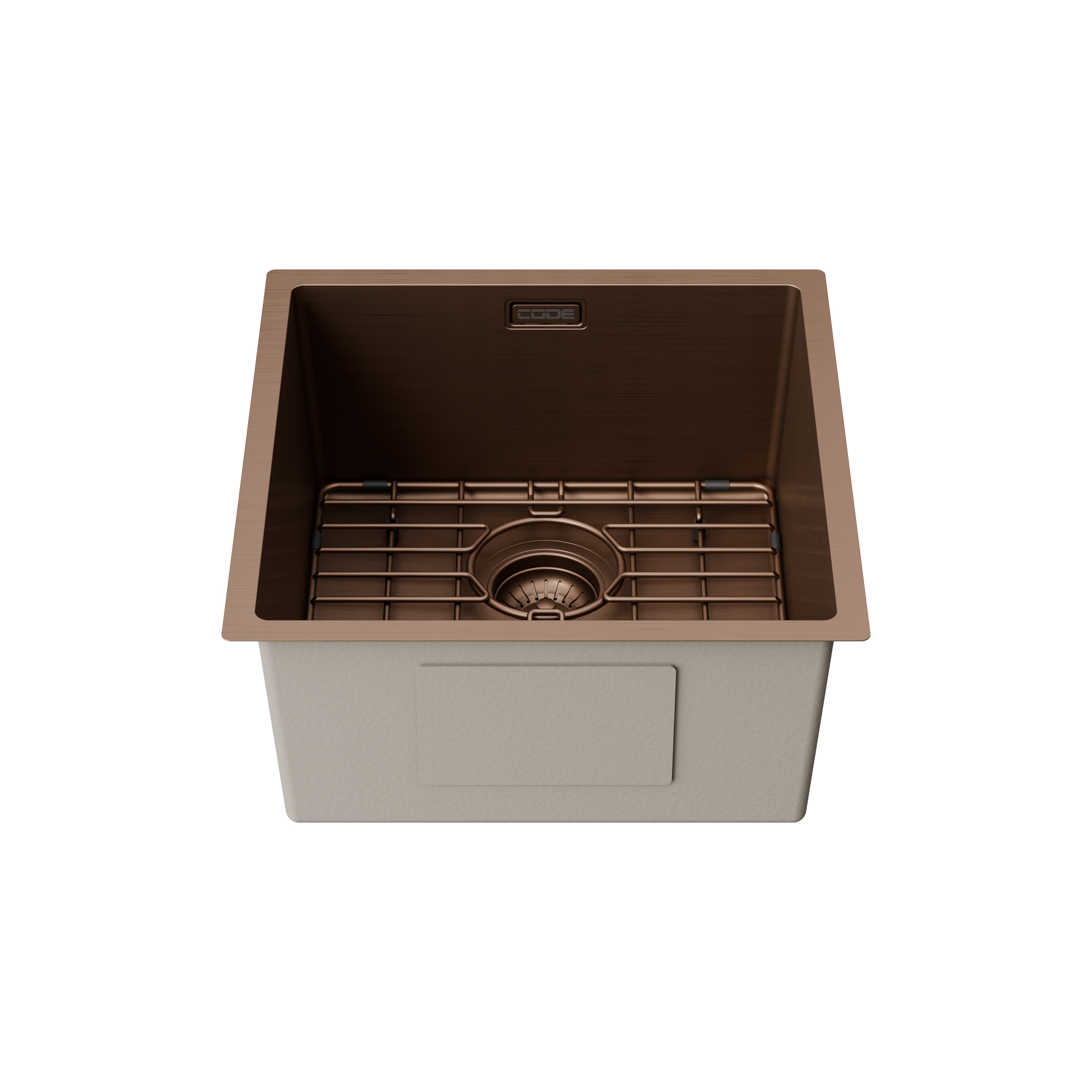 CODE ASPEN 400X400 PVD 304 STAINLESS STEEL KITCHEN SINKS