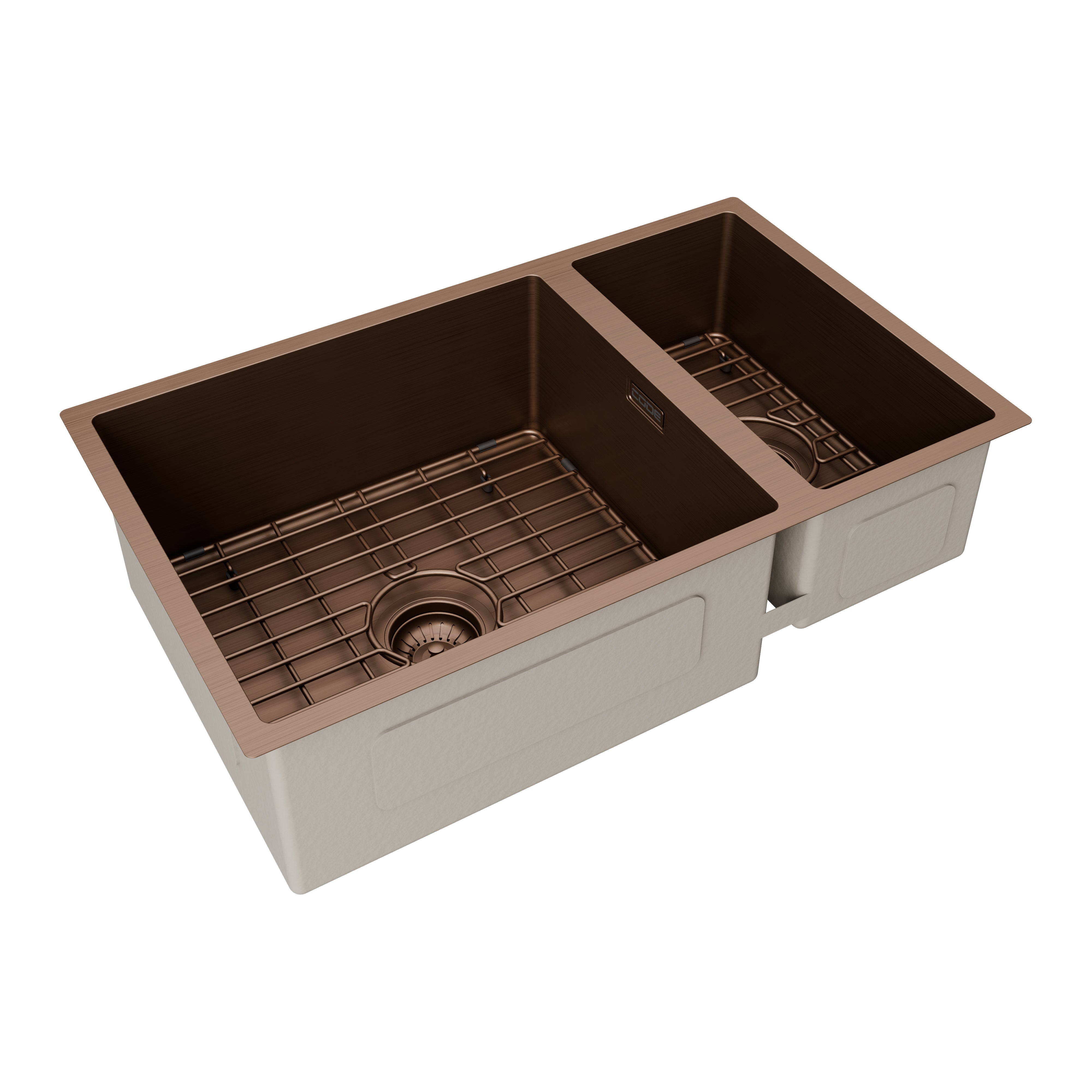 Code Aspen 650 (450+200) Double Bowl Sink