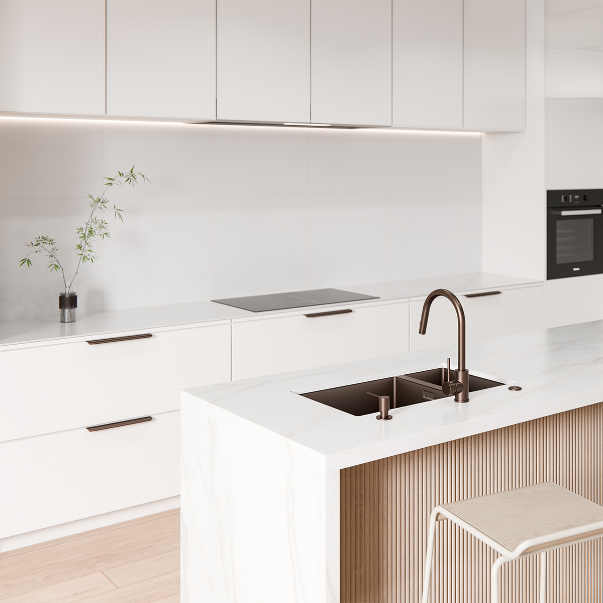 Code Aspen 750 (550+200) Double Bowl Sink