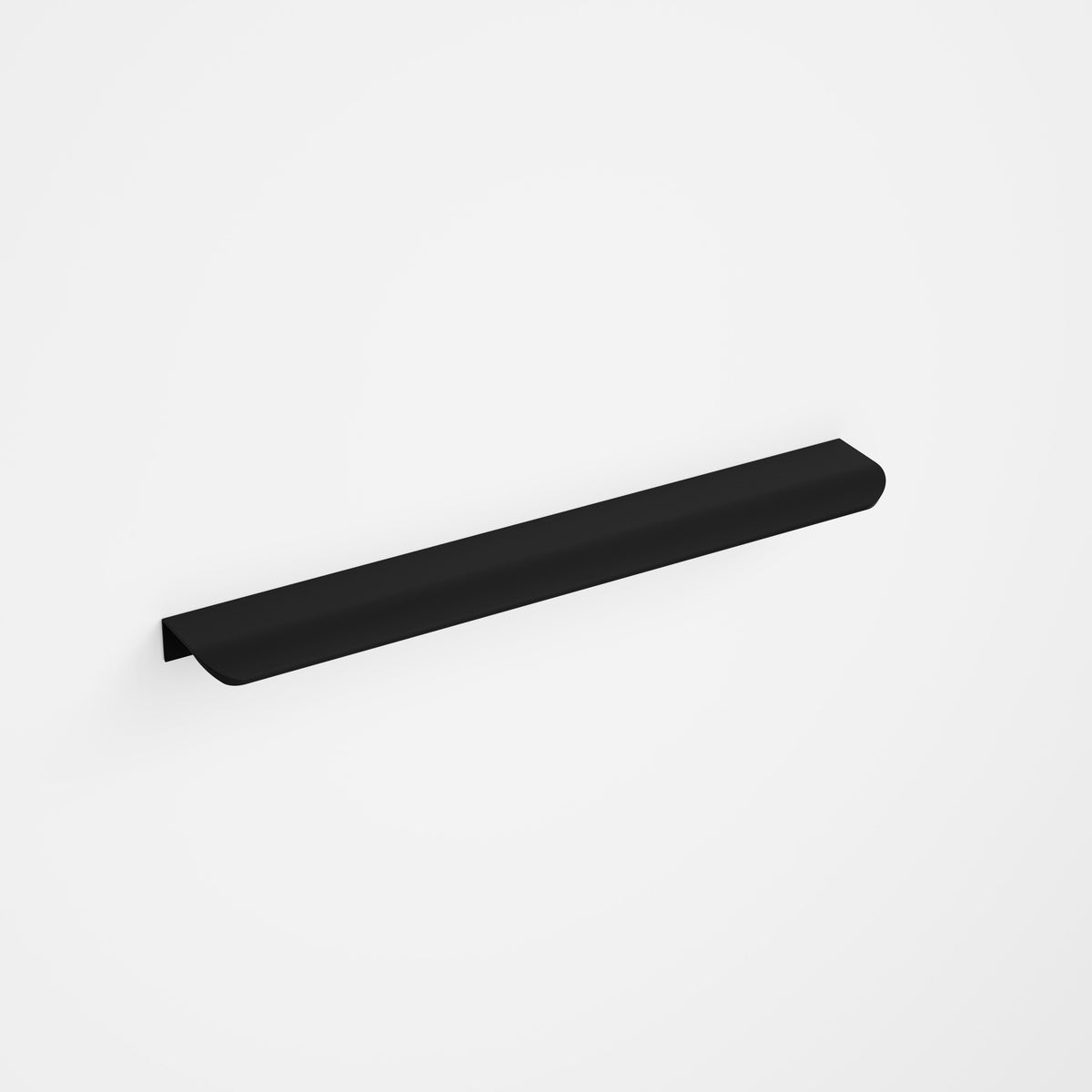Aura 300mm top-mounted cabinet handle in a brushed metal finish