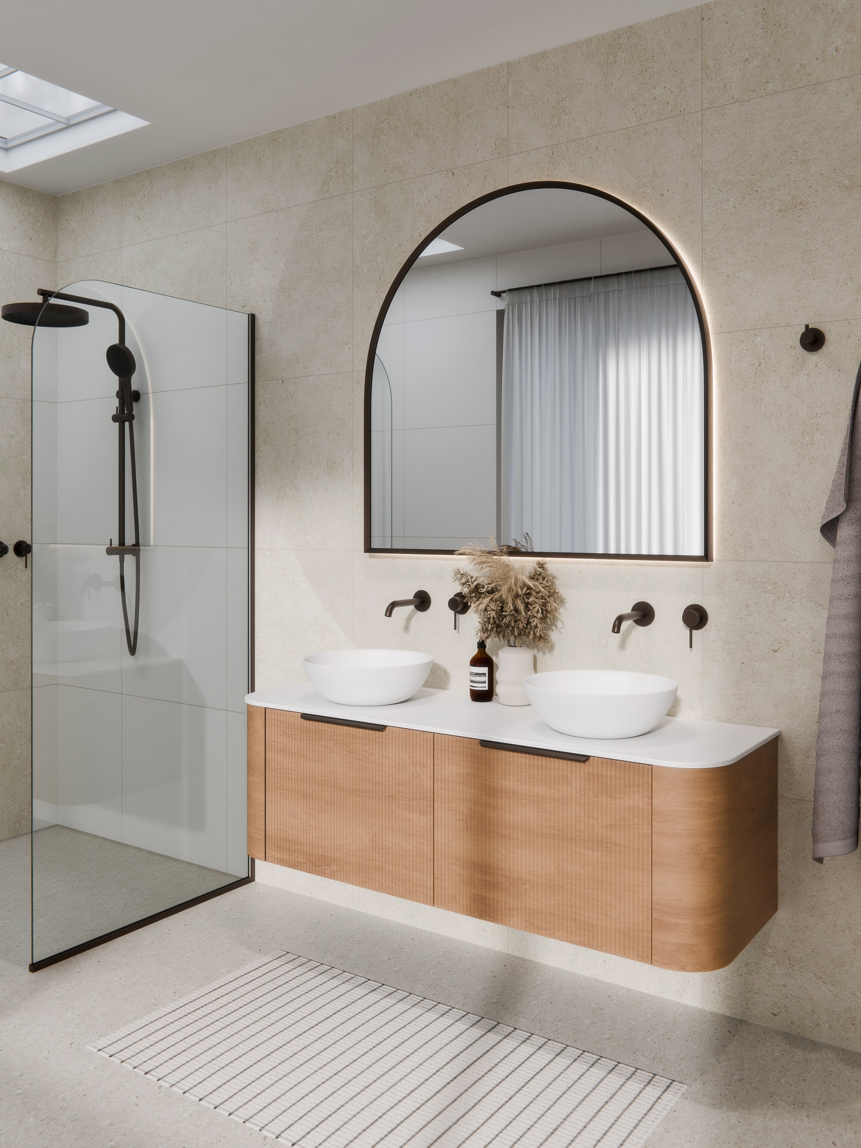 CODE AURA ARCH 1150x1100 LED MIRROR
