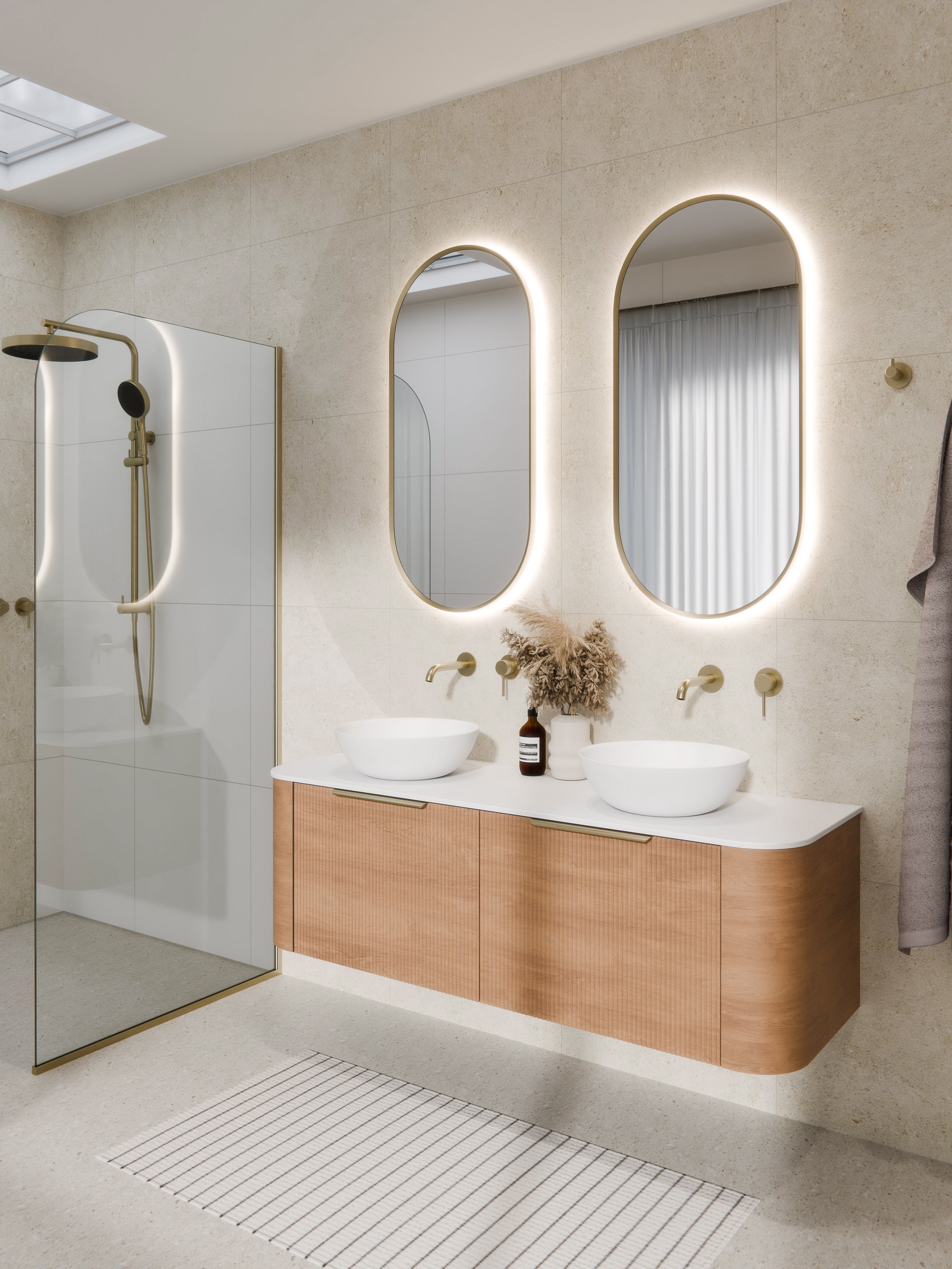 CODE AURA OVAL 500X1050 LED MIRROR