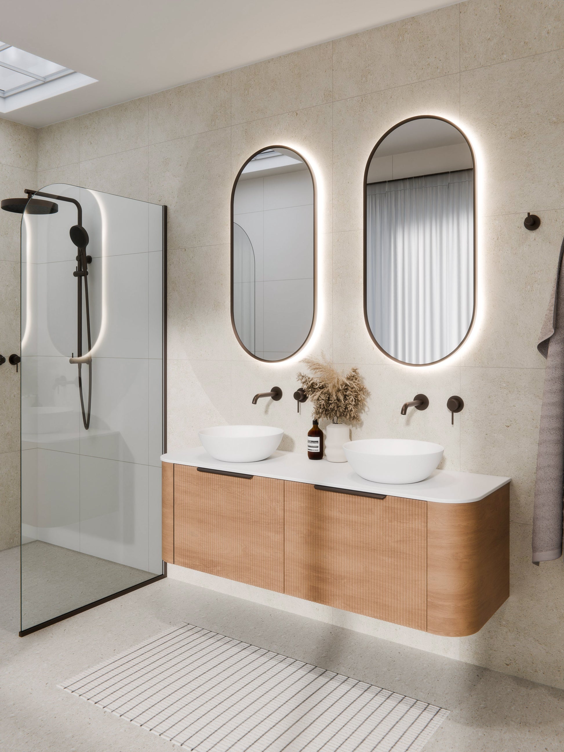 CODE AURA OVAL 500X1050 LED MIRROR