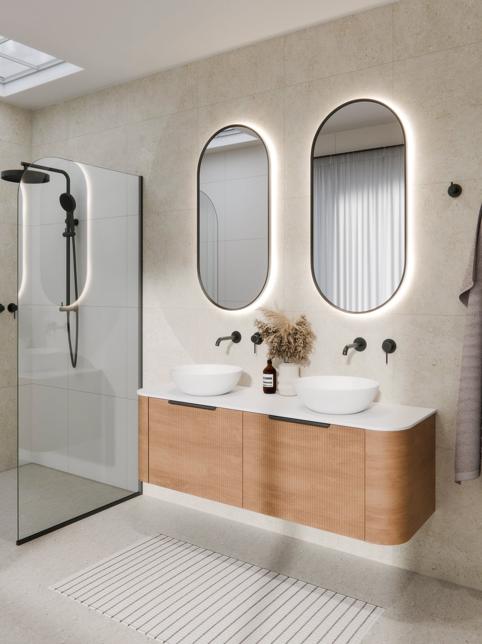 CODE AURA OVAL 500X1050 LED MIRROR