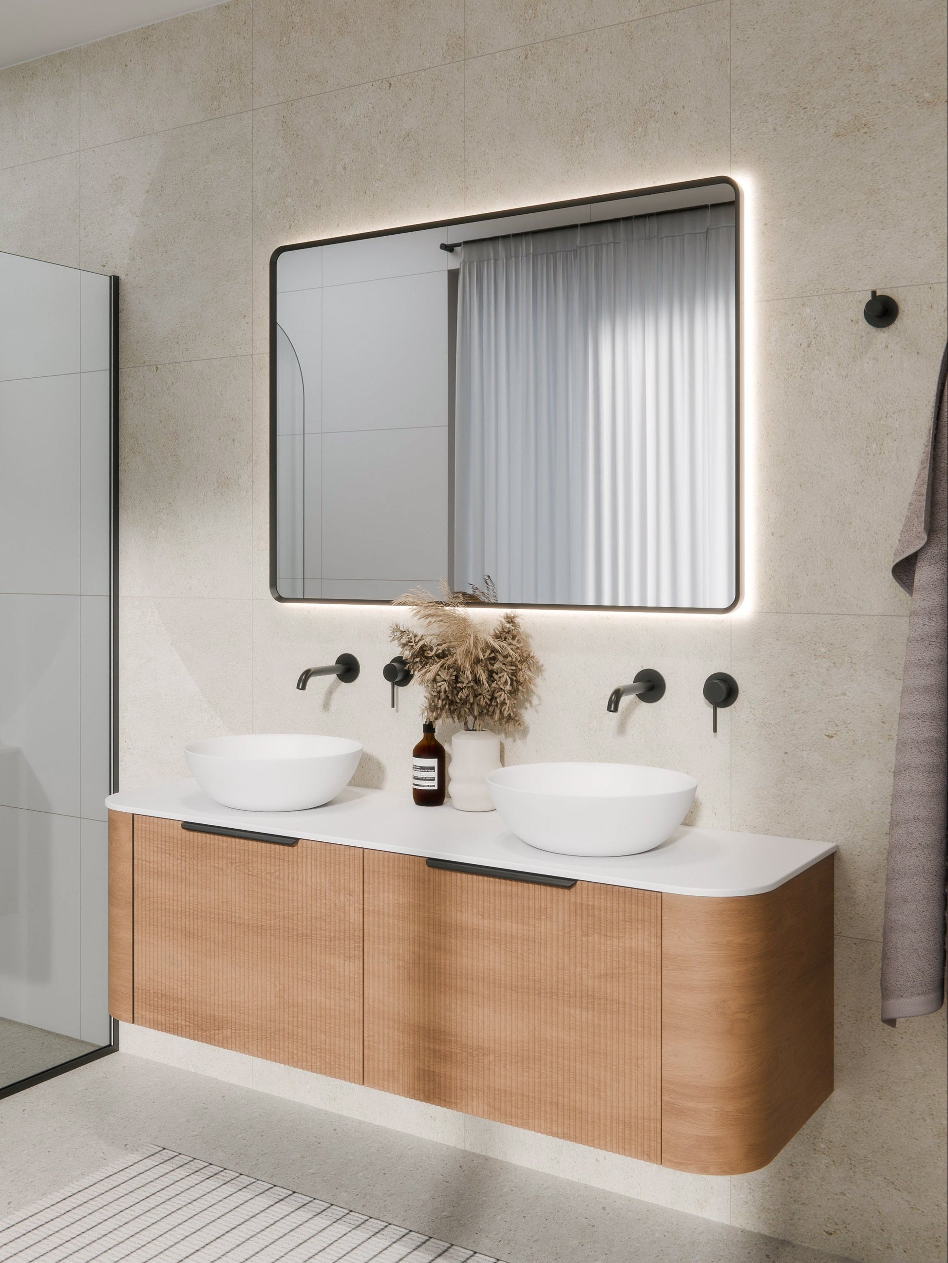 Code Aura Rectangle 1150 x 850 LED Mirror