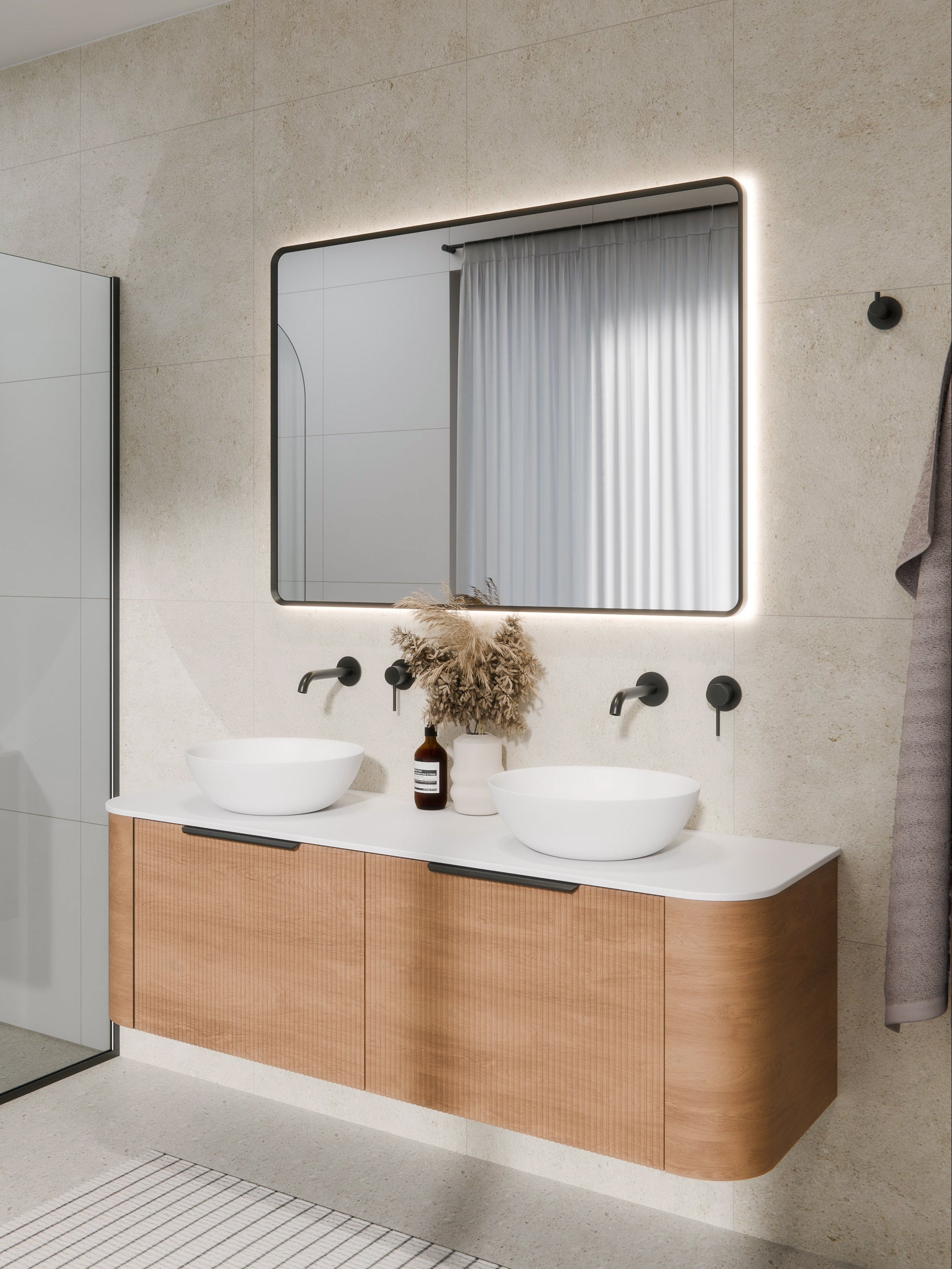 Code Aura Rectangle 1500 x 850 LED Mirror