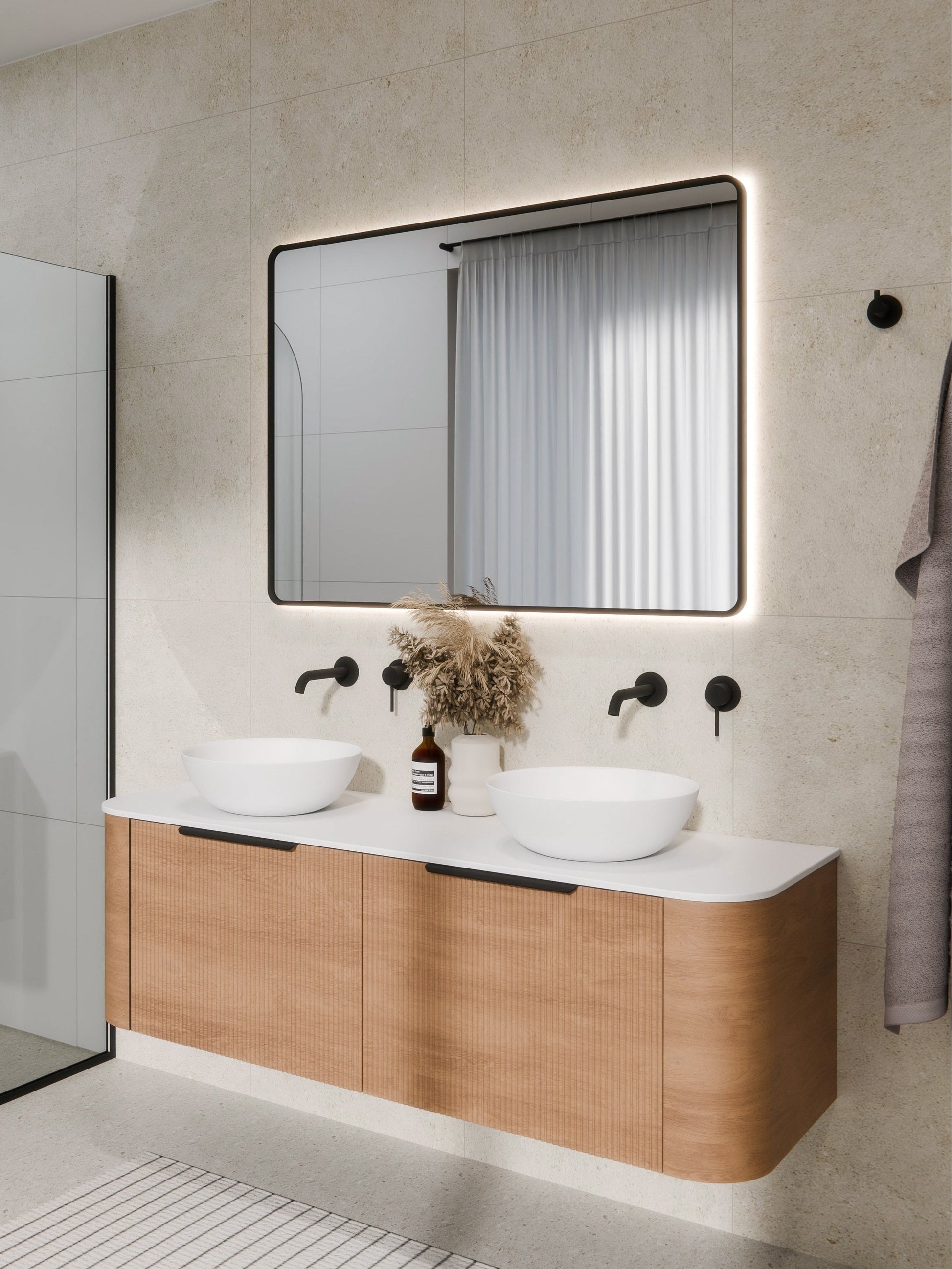 Code Aura Rectangle 1150 x 850 LED Mirror