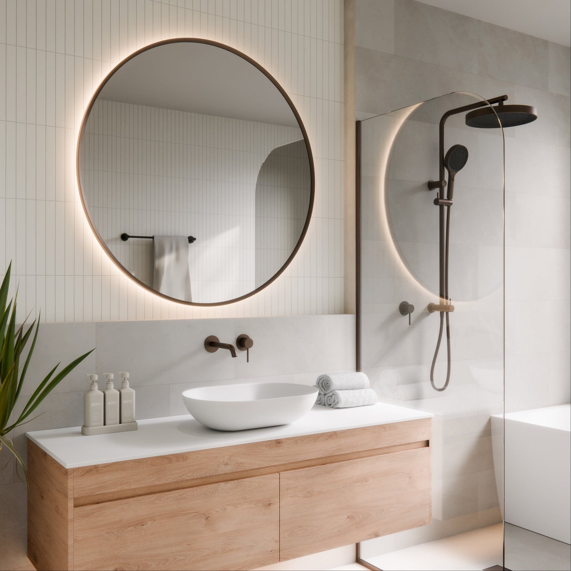 CODE AURA ROUND 1050 LED MIRROR