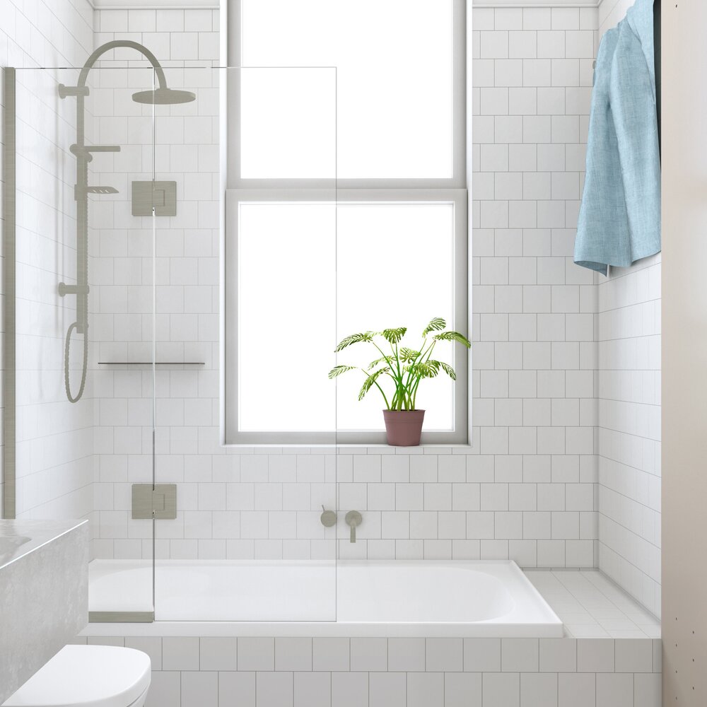 CREST ALTO FIXED AND HINGED BATH SCREEN - 5 COLOURS