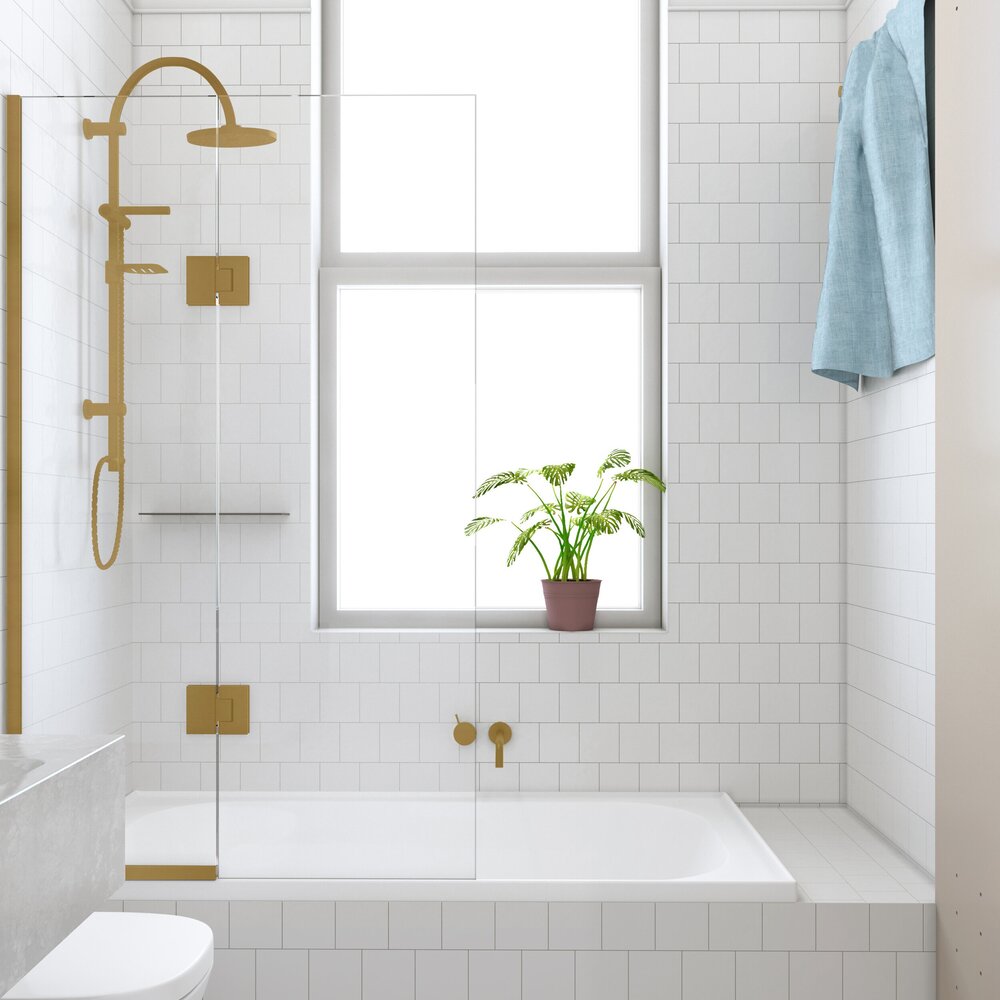 CREST ALTO FIXED AND HINGED BATH SCREEN - 5 COLOURS