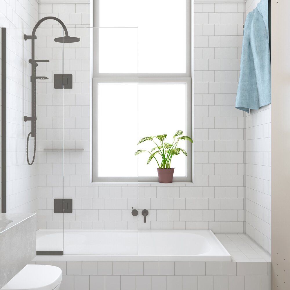 CREST ALTO FIXED AND HINGED BATH SCREEN - 5 COLOURS