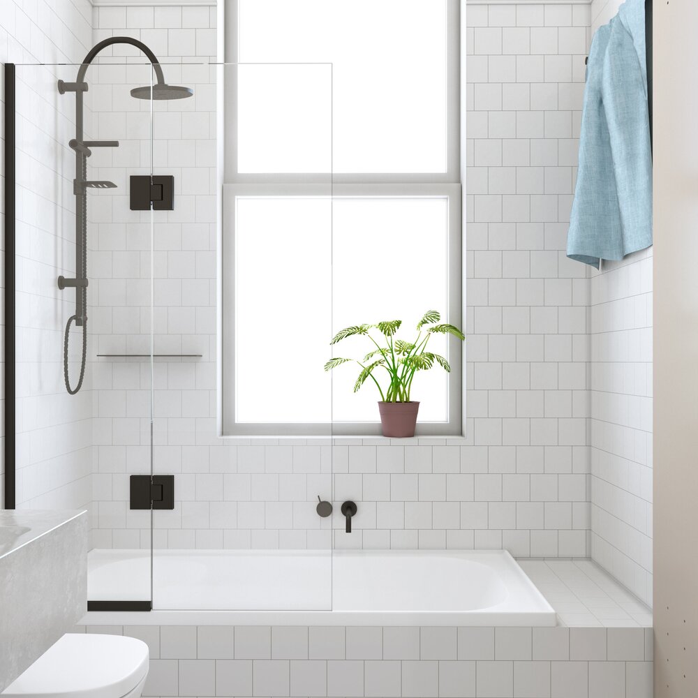 CREST ALTO FIXED AND HINGED BATH SCREEN - 5 COLOURS