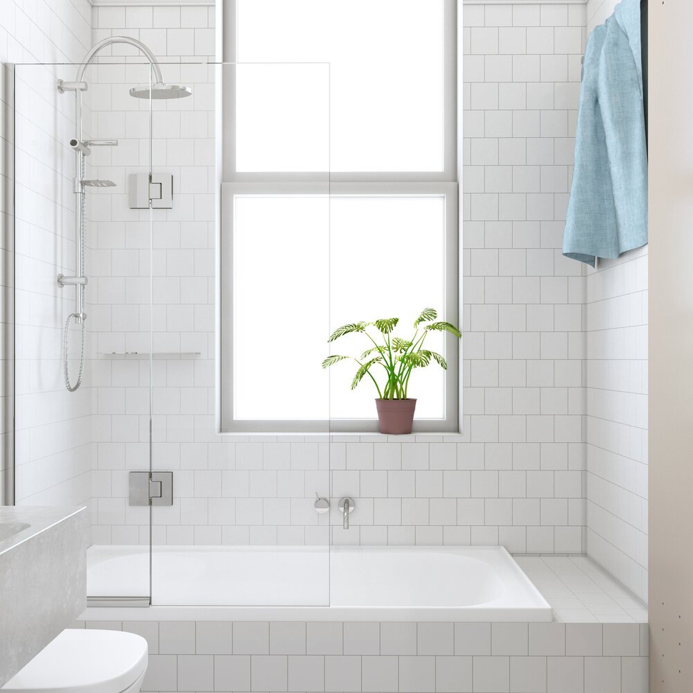 CREST ALTO FIXED AND HINGED BATH SCREEN - 5 COLOURS