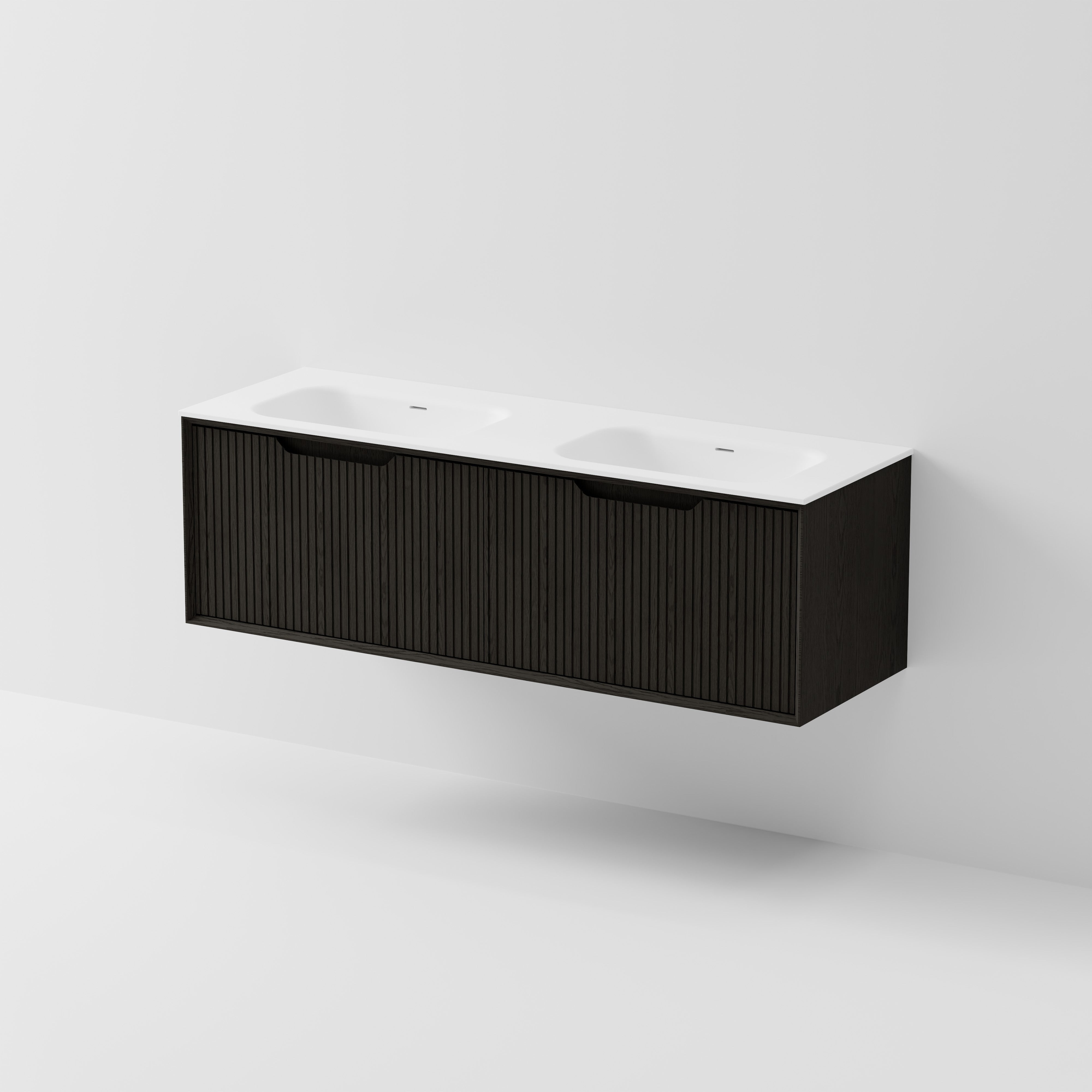Code Aria 1500 Wall Hung Vanity | Double Inset Basin