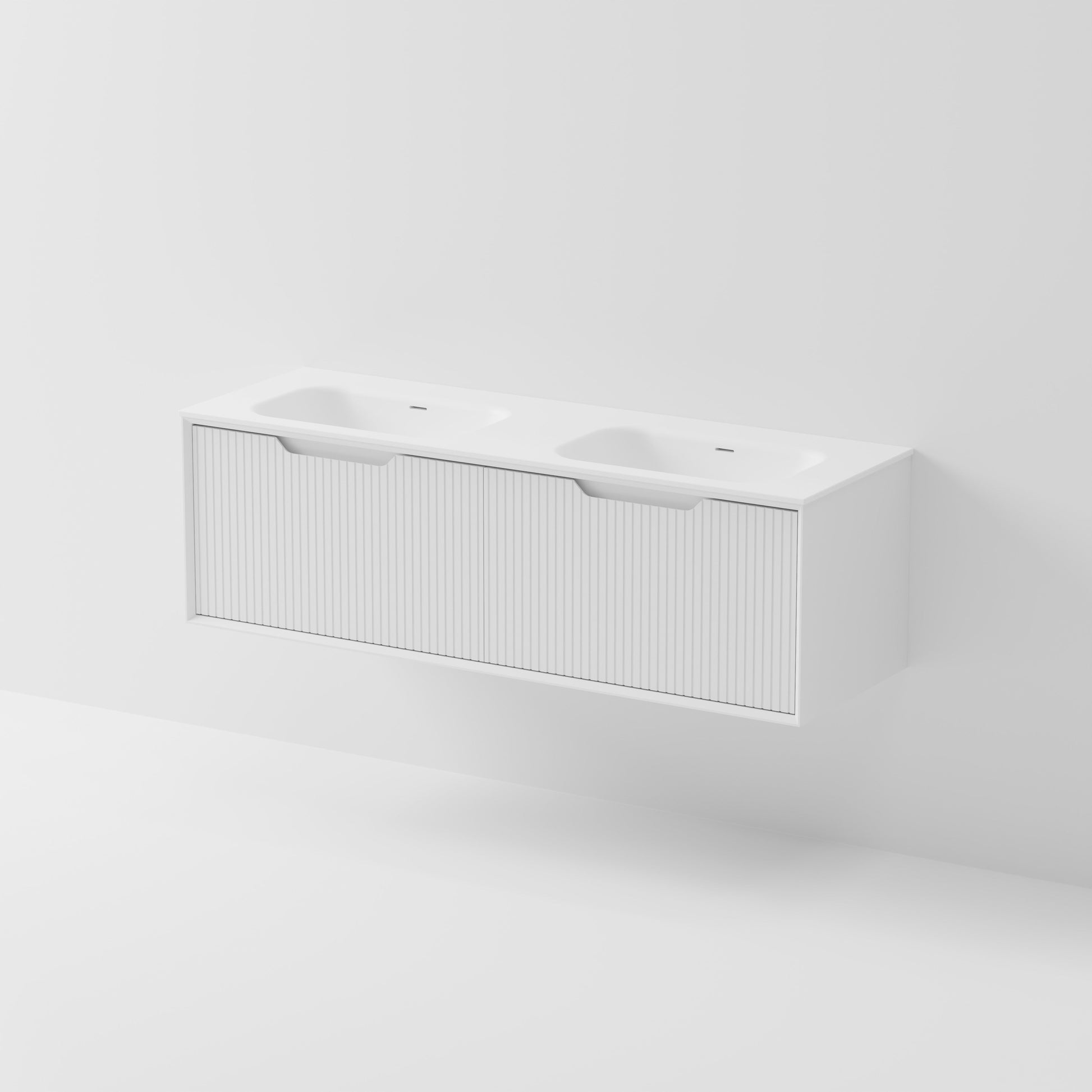 Code Aria 1500 Wall Hung Vanity | Double Inset Basin