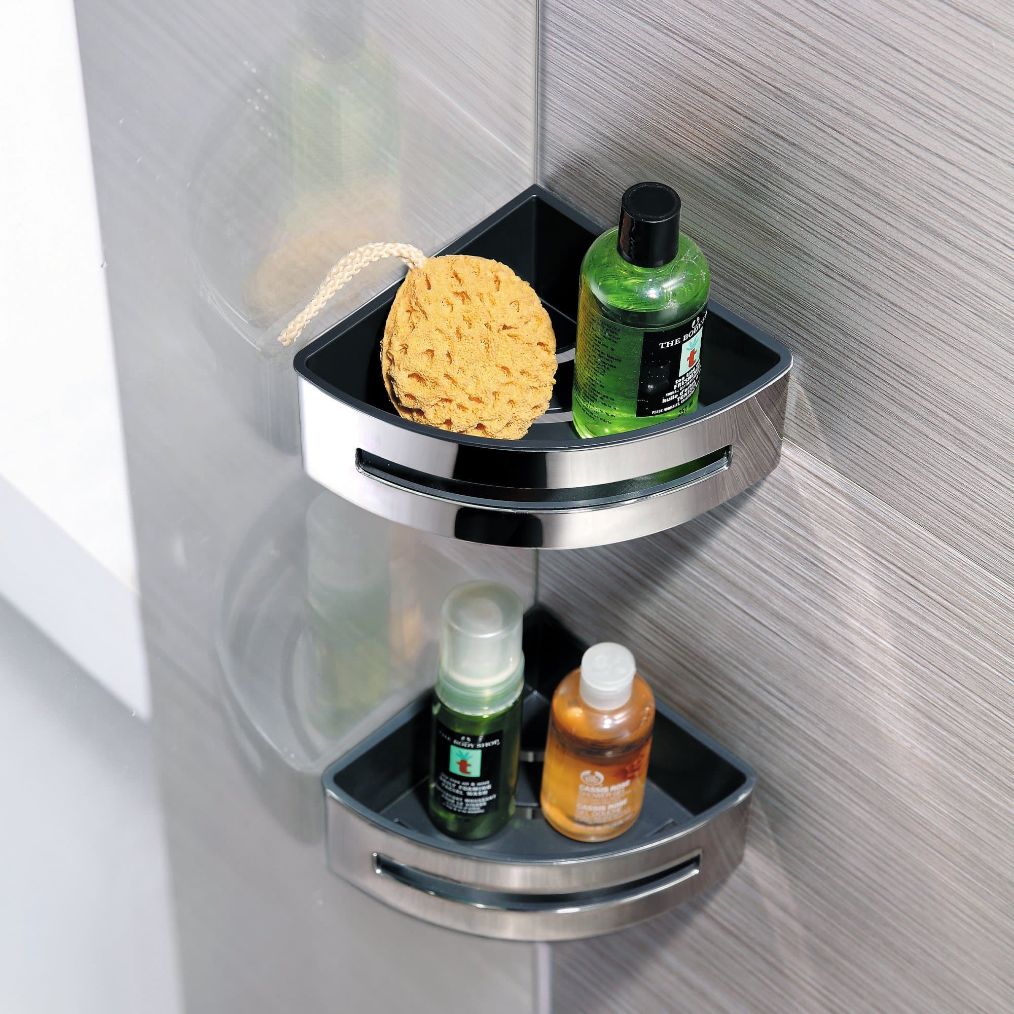 NOUERA CORNER BASKET - 165X165X70MM - 2 COLOURS
